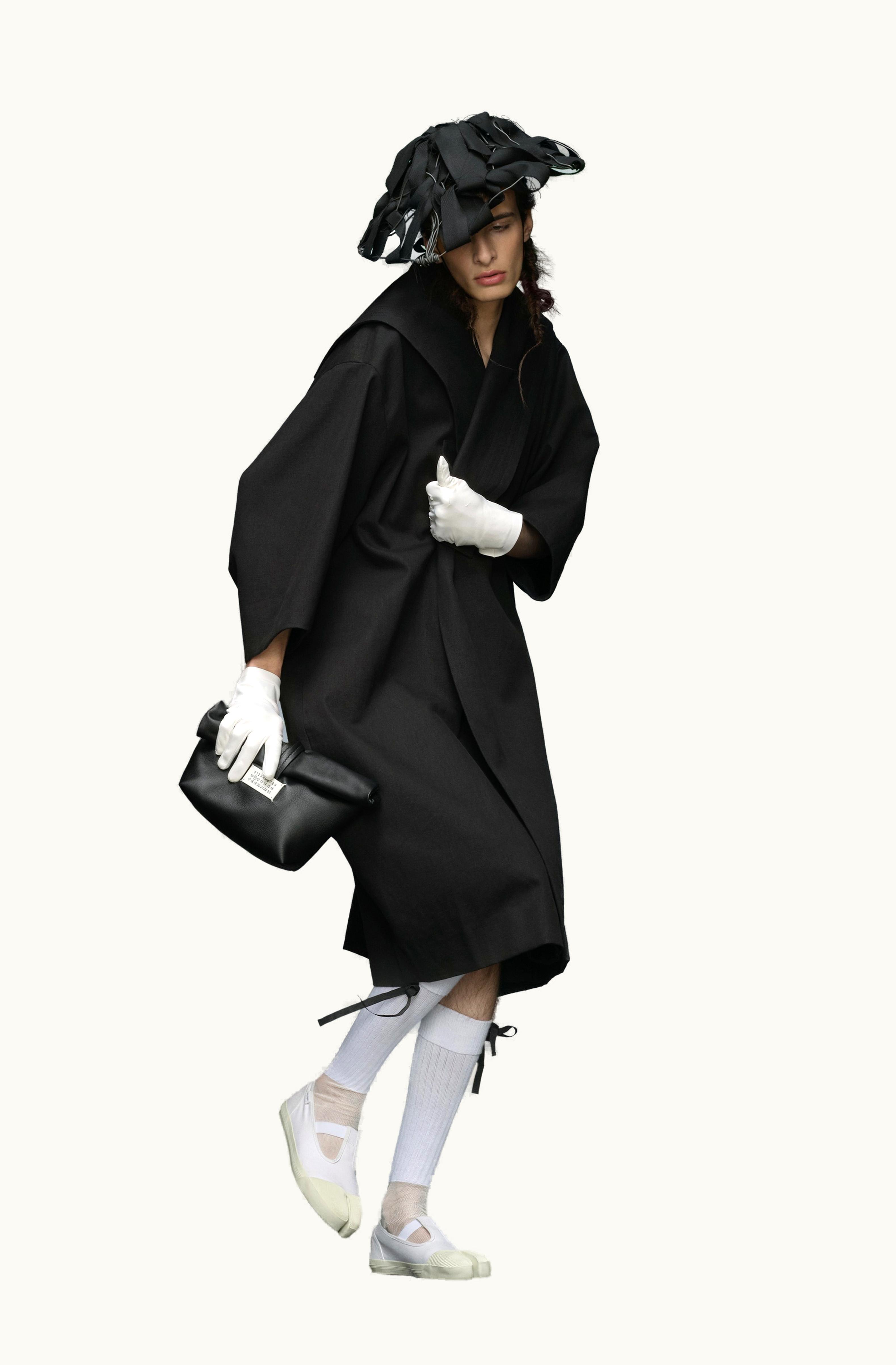 Maison Margiela Maison Margiela Paper Clutch Bag Black