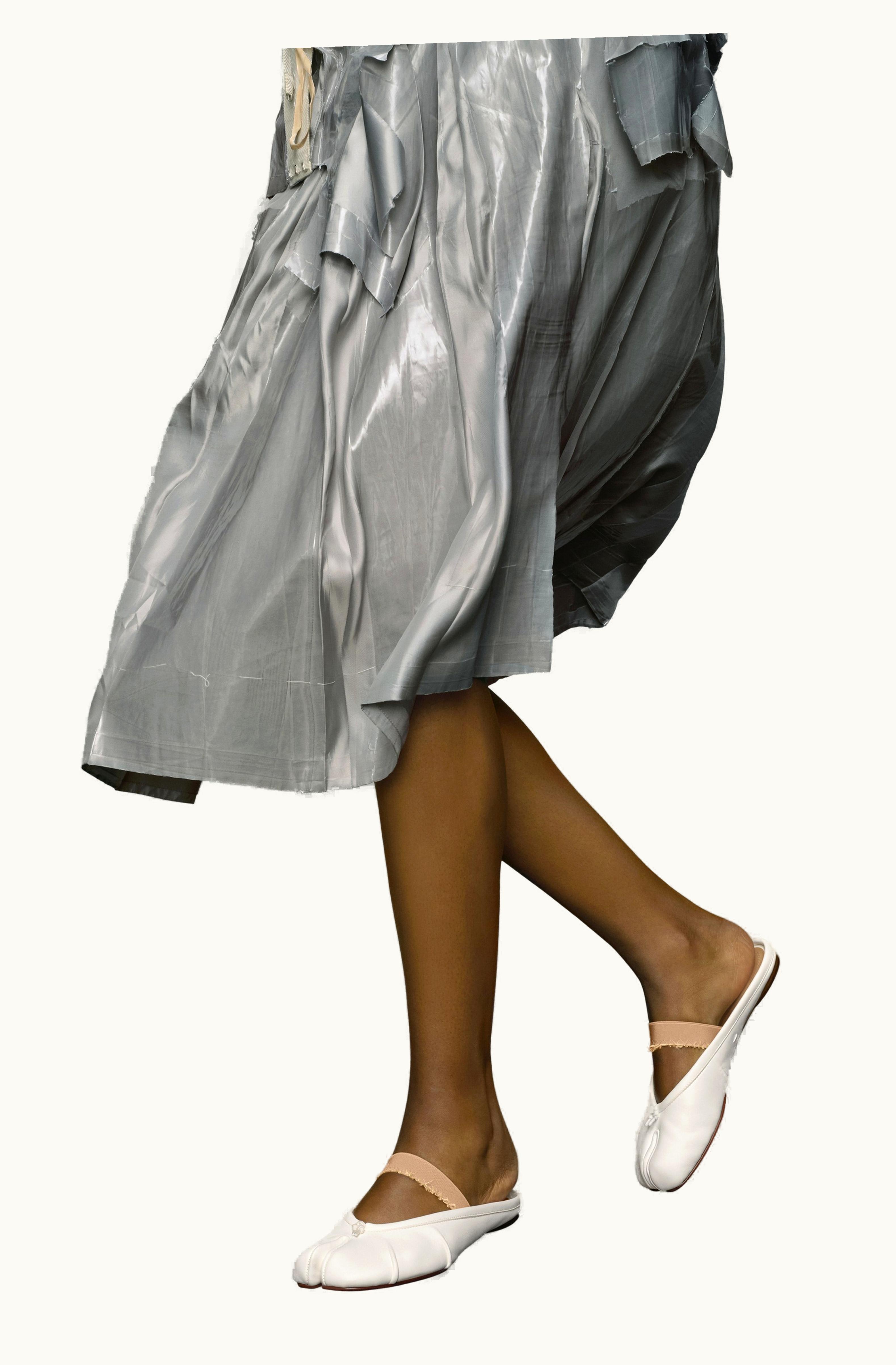 Maison Margiela Maison Margiela Tabi Ballerina Mule Elastic Band Ivory