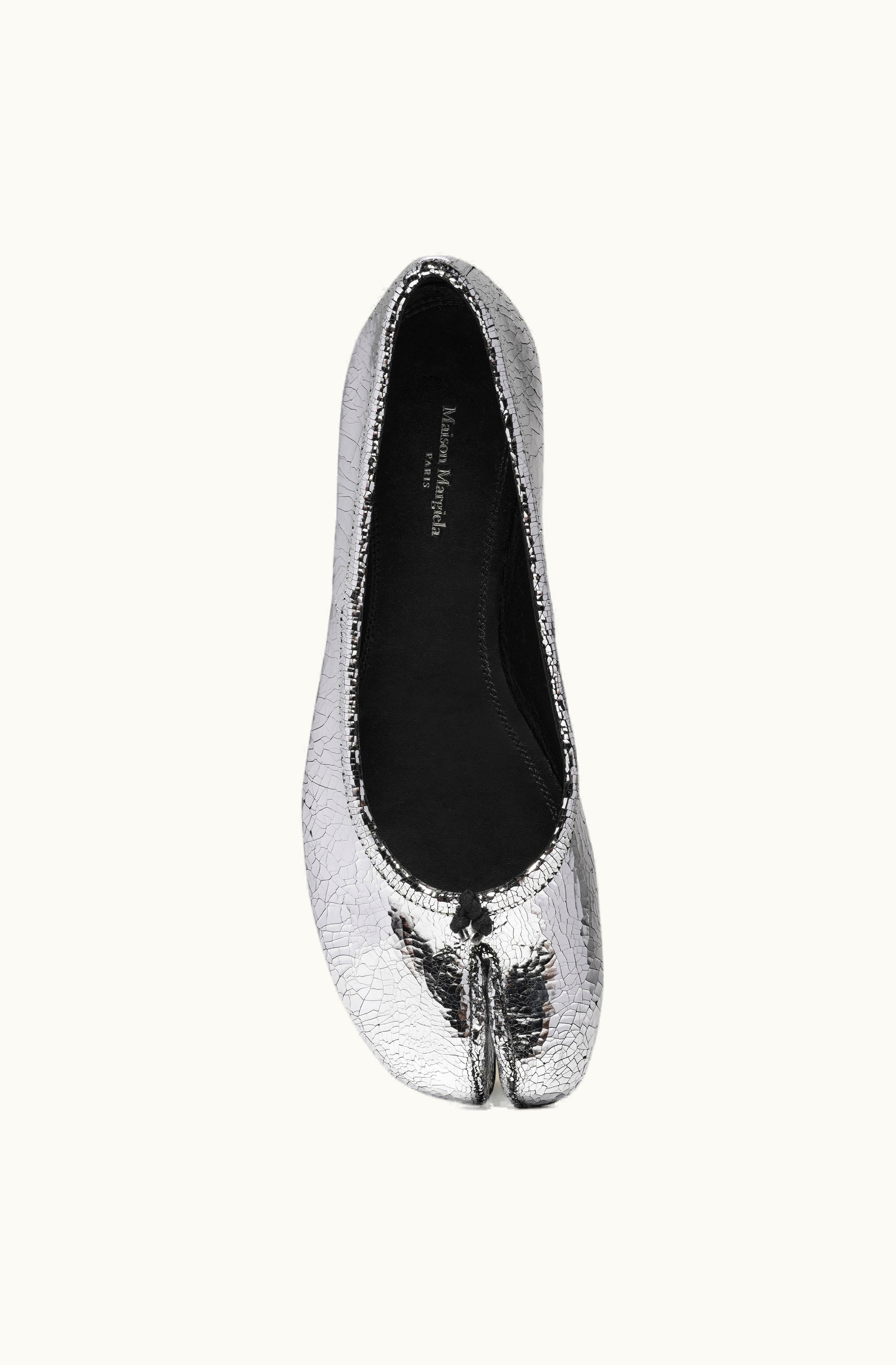 Maison Margiela Maison Margiela Tabi Mirror Ballerina Shoes Silver Silver Color