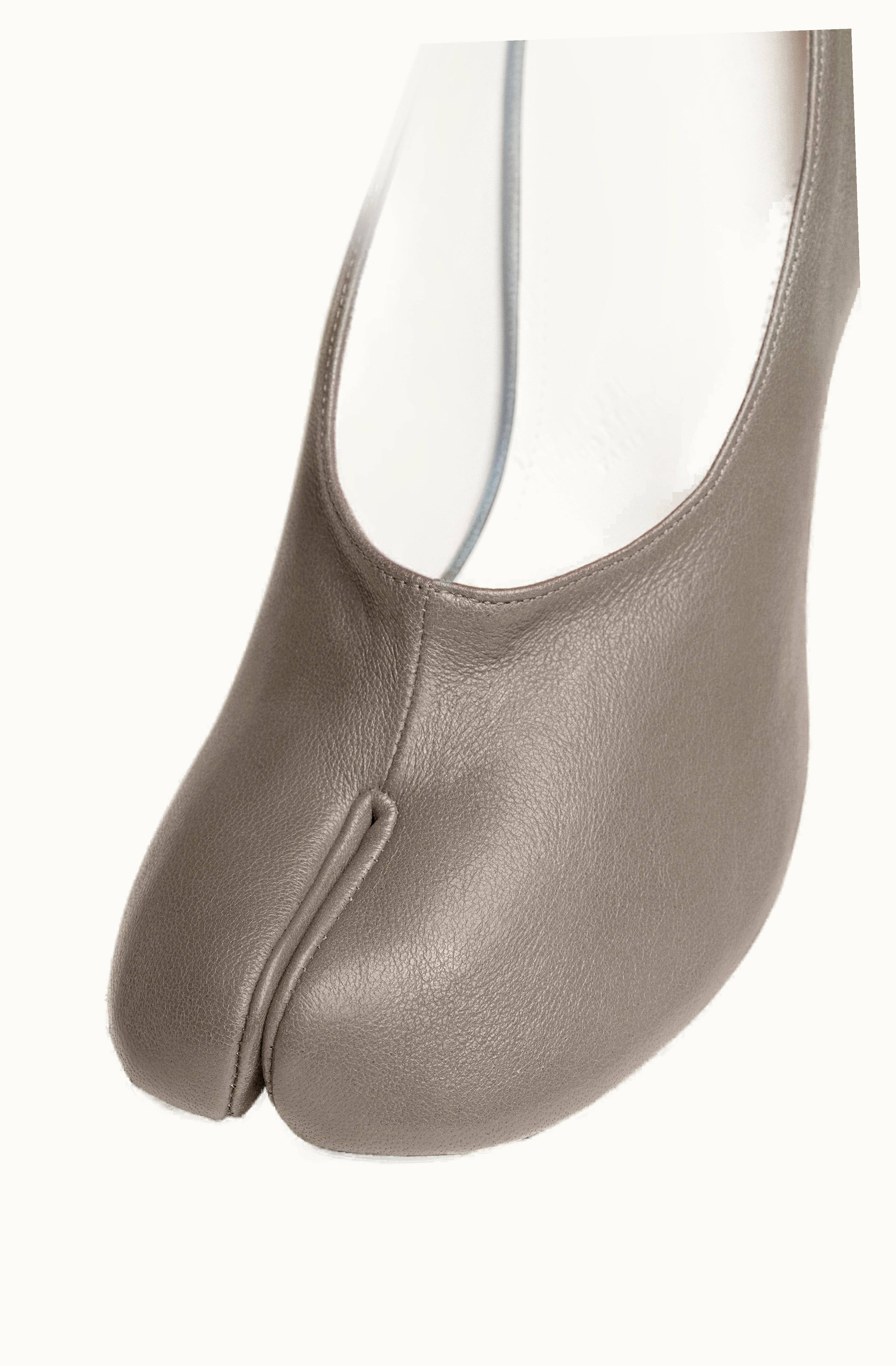 Maison Margiela Maison Margiela Tabi Leather Heels Major Brown Grey