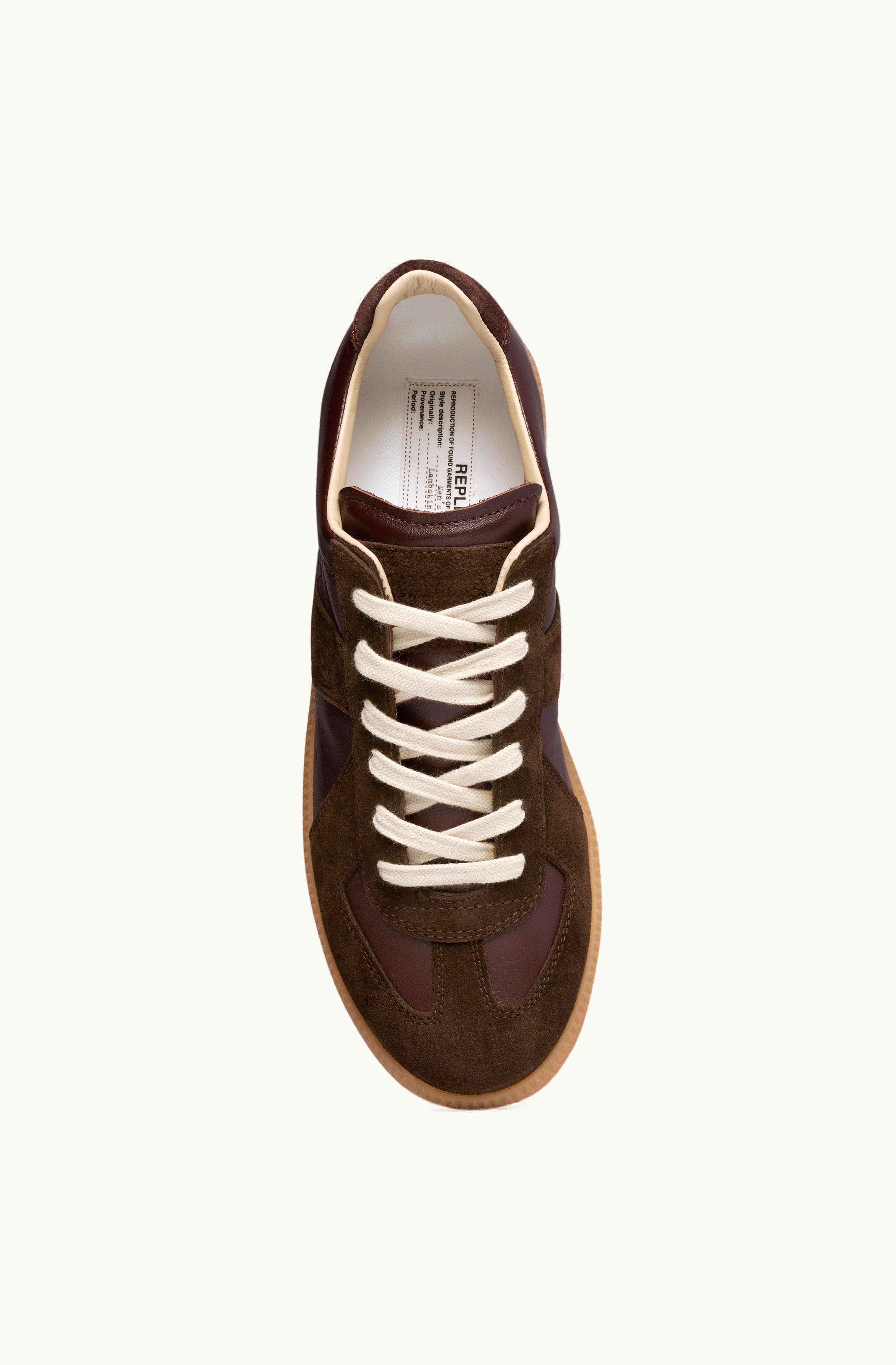 Maison Margiela Maison Margiela Women's Replica Sneakers In Nappa Leather Walnut