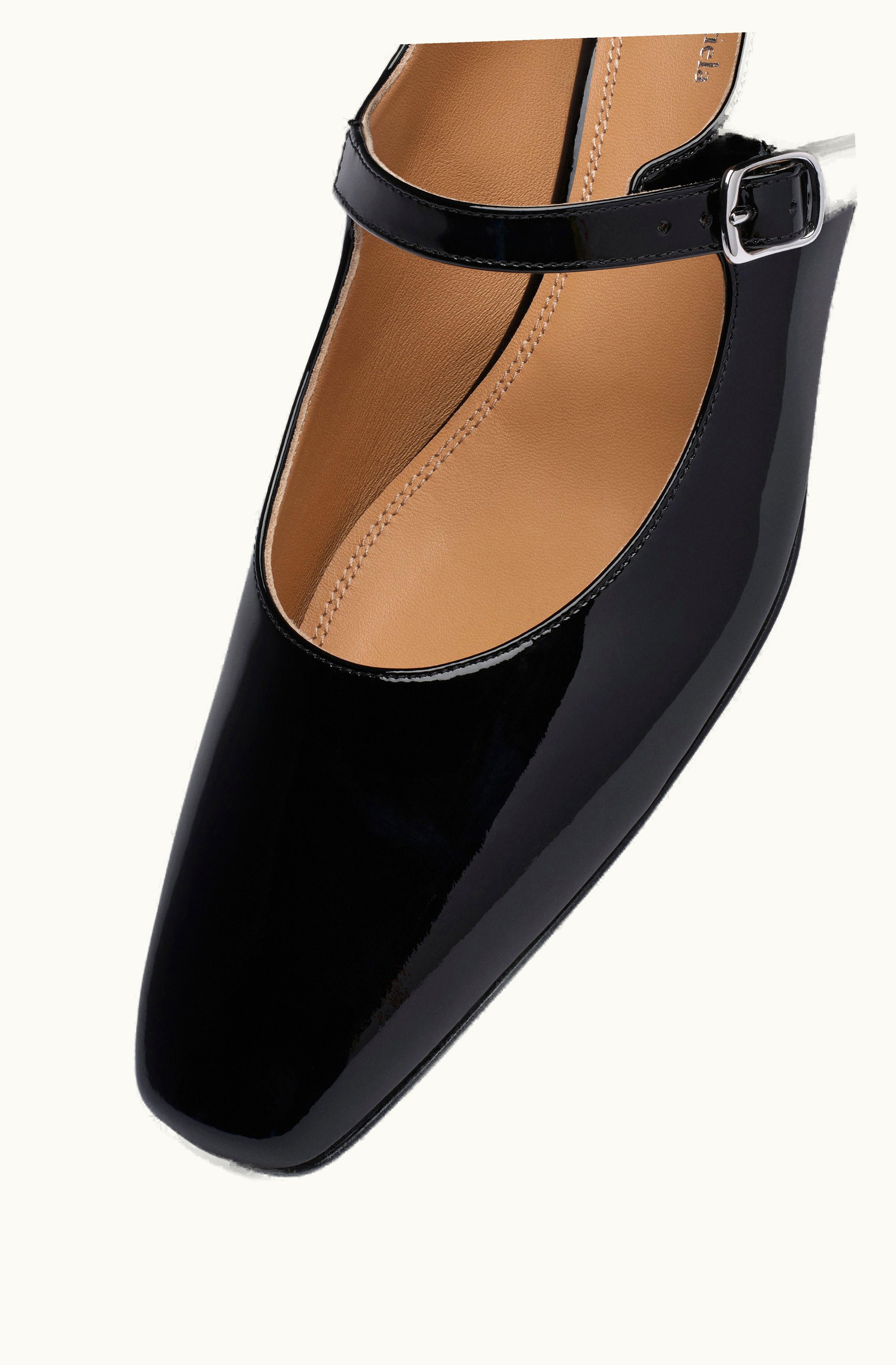 Maison Margiela Maison Margiela Patent Mary Jane Shoes Barbs Black