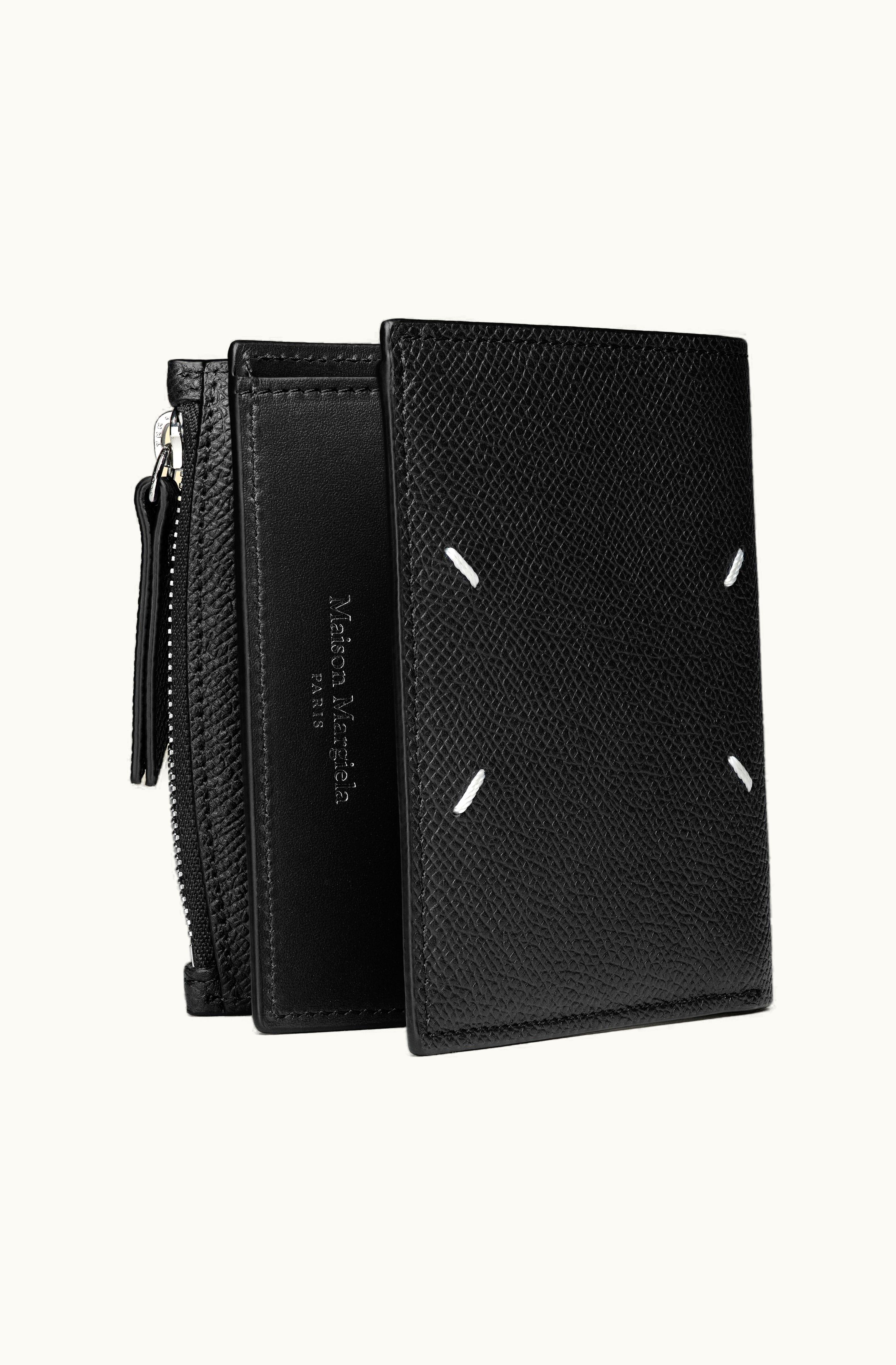 Maison Margiela Maison Margiela Leather Wallet With Coin Pocket Black