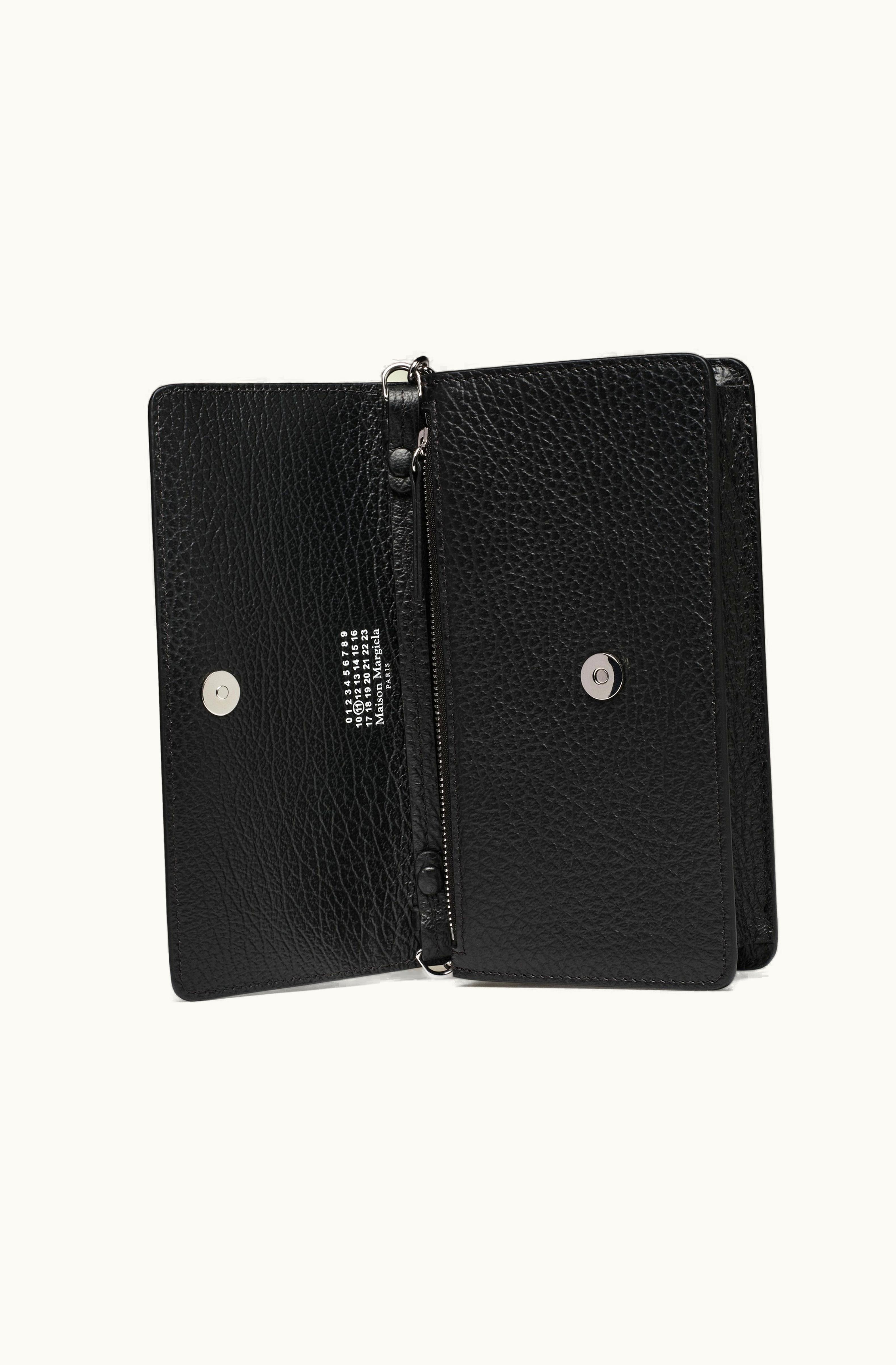 Maison Margiela Maison Margiela Women's Four Stitches Chain Wallet Black