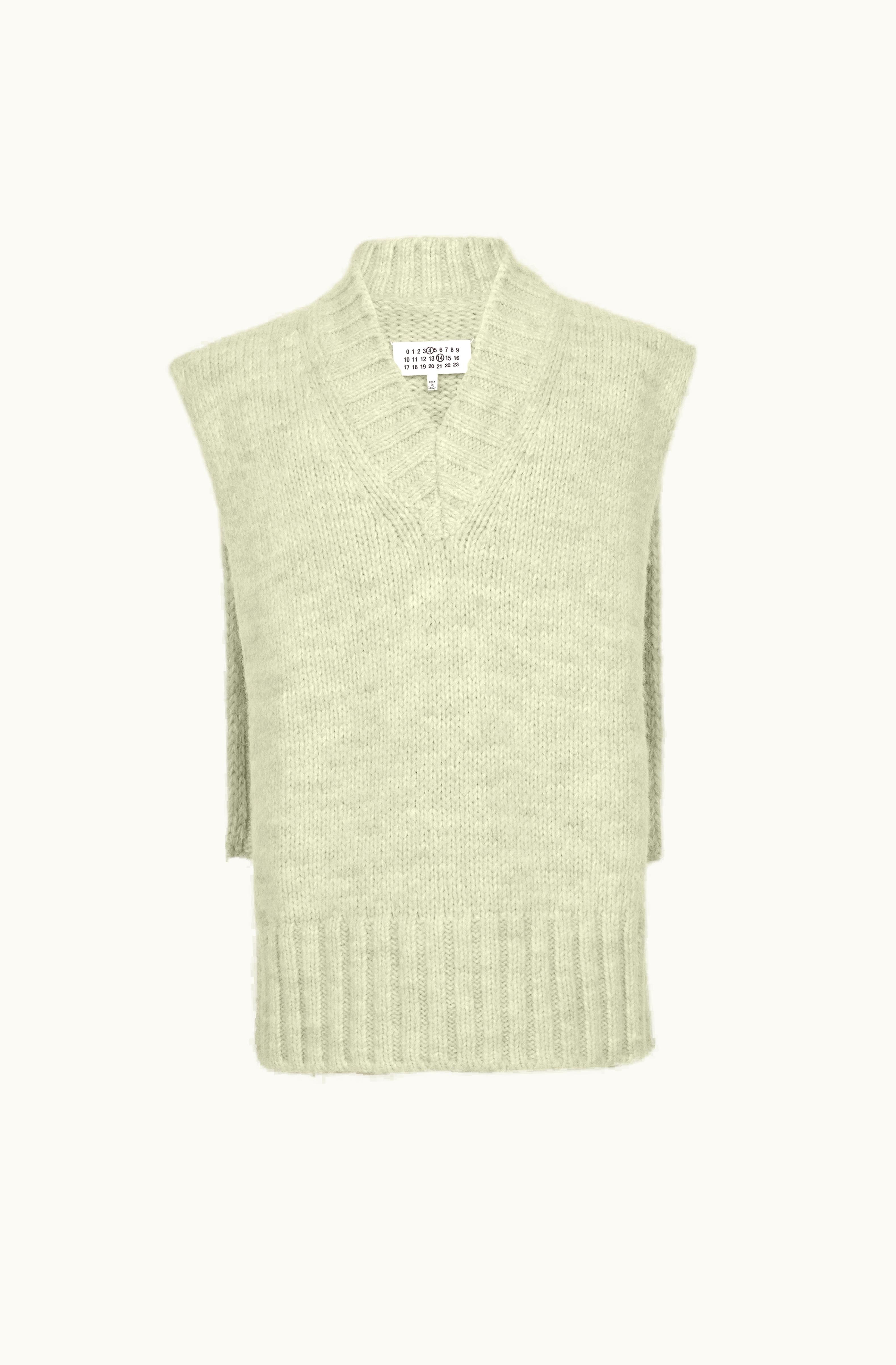 Maison Margiela Maison Margiela Oversized Sweater Vest Moss
