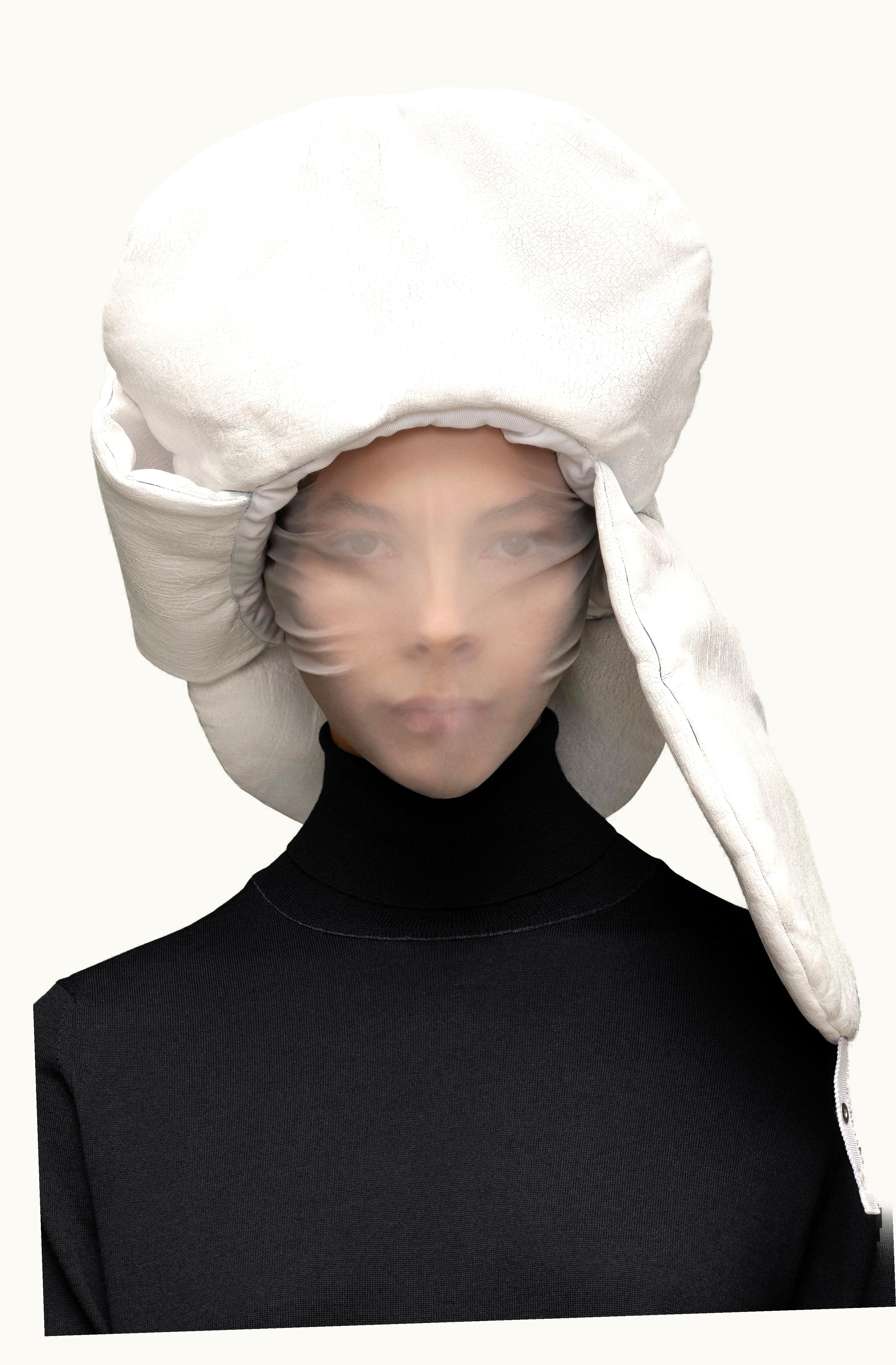 Maison Margiela Maison Margiela Bianchetto Denim Oversized Hat White