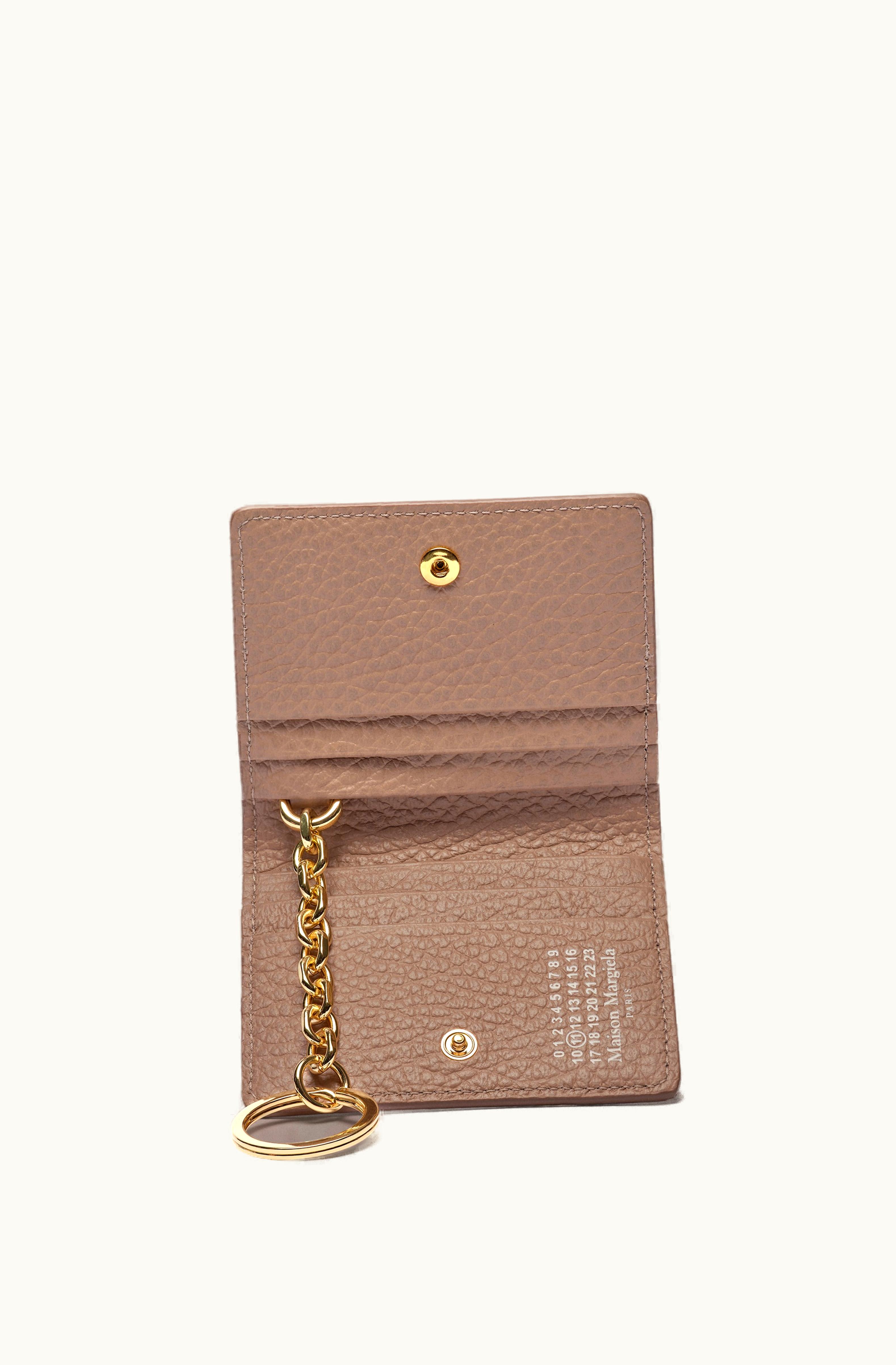 Maison Margiela Maison Margiela Women's Four Stitches Keyring Cardholder Mud Brown