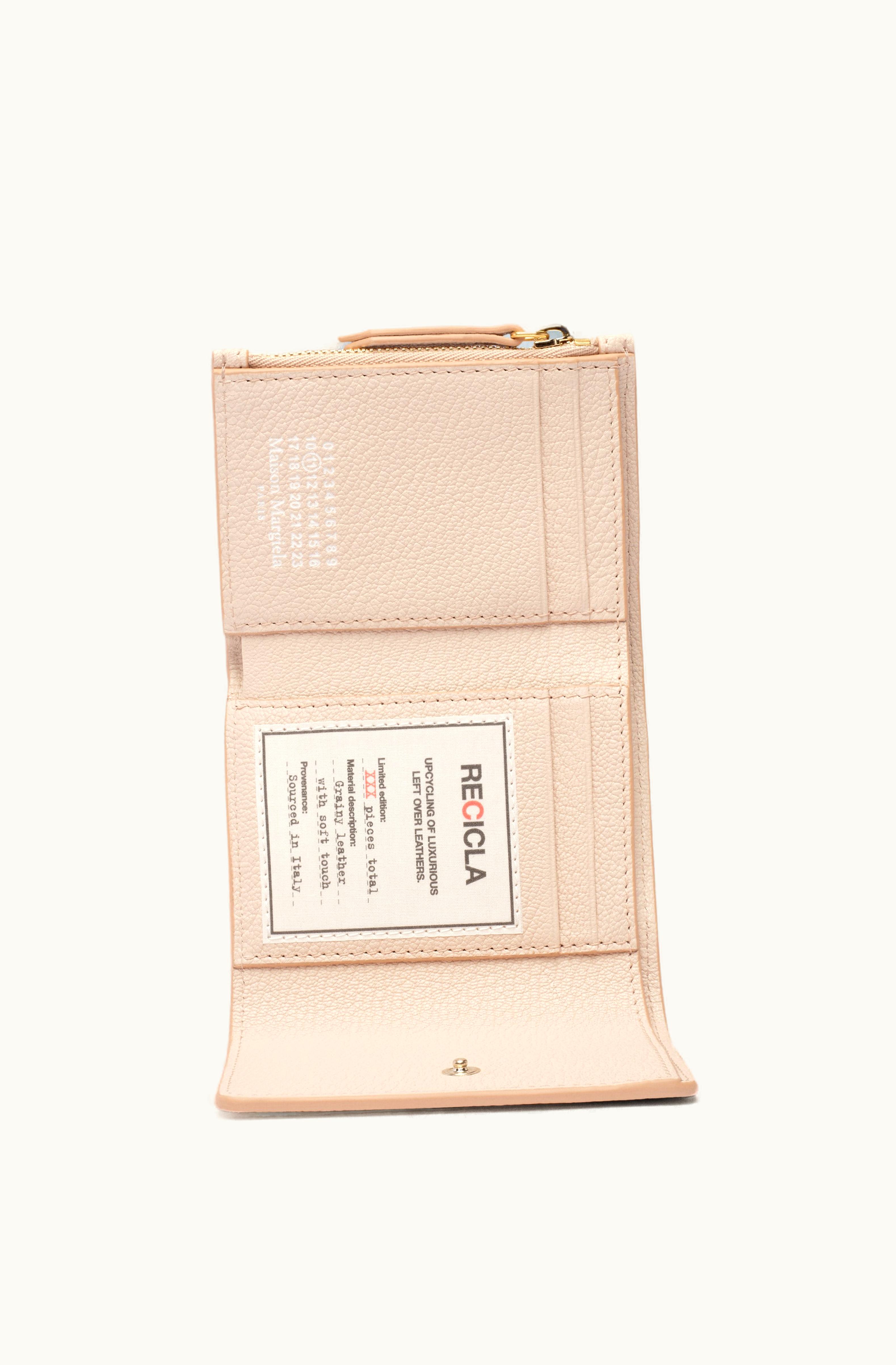 Maison Margiela Maison Margiela Women's Recicla Wallet In Lamb Leather Natural