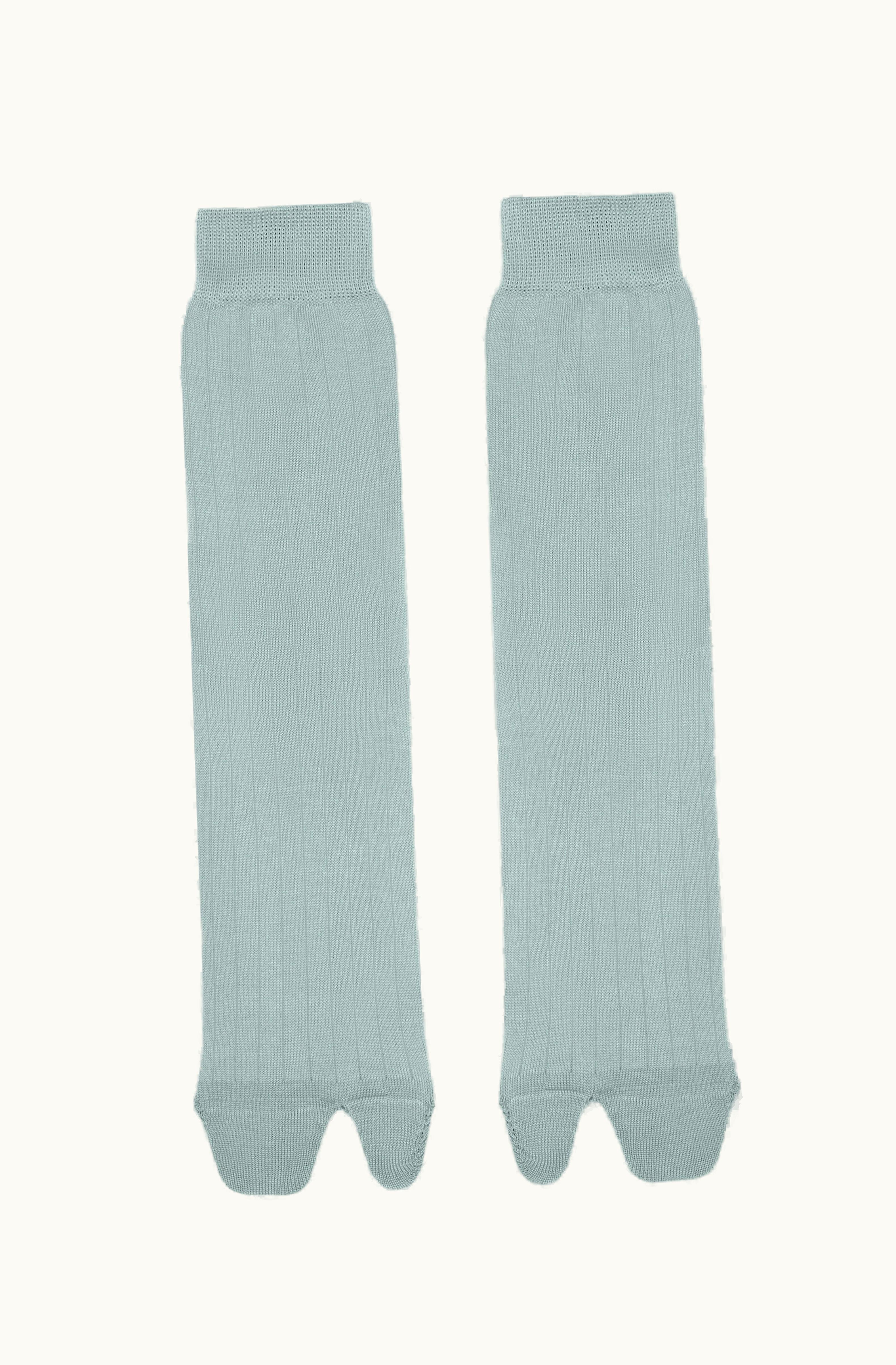 Maison Margiela Maison Margiela Jersey Cotton Tabi Socks For Women Sage