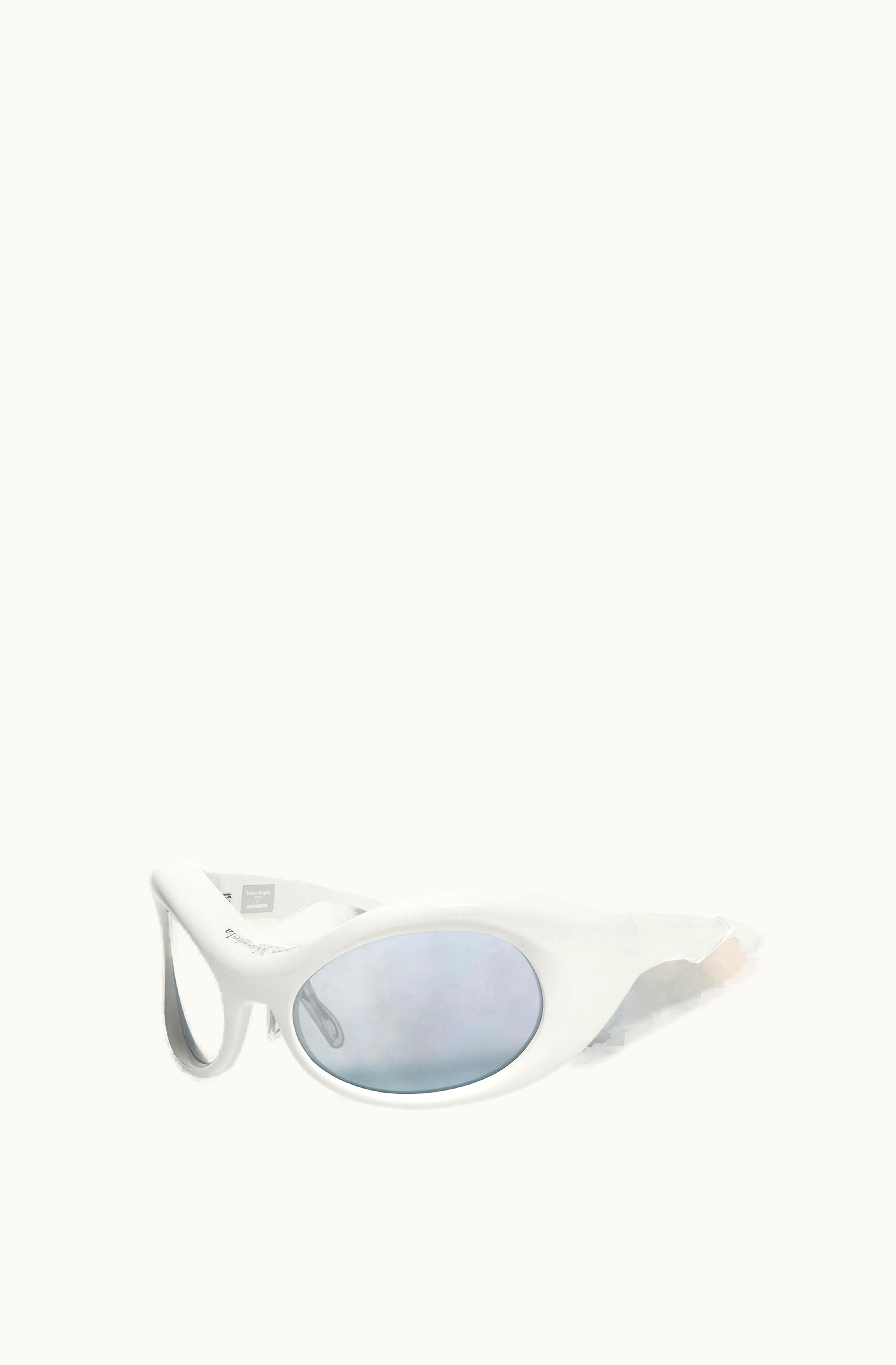 Maison Margiela Maison Margiela Gentle Monster MM001 Acetate Sunglasses White Blue Silver