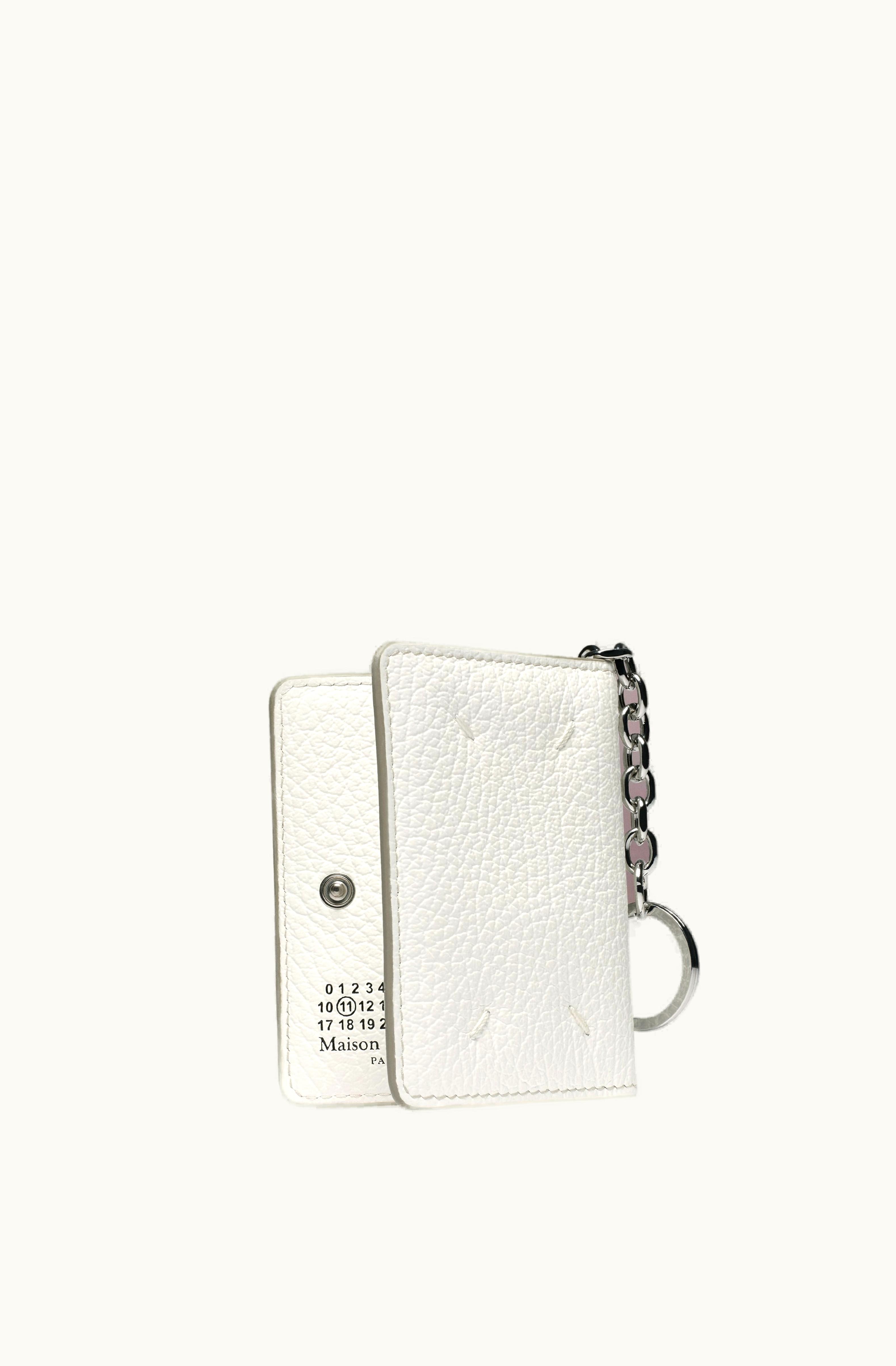 Maison Margiela Maison Margiela Women's Four Stitches Keyring Cardholder White