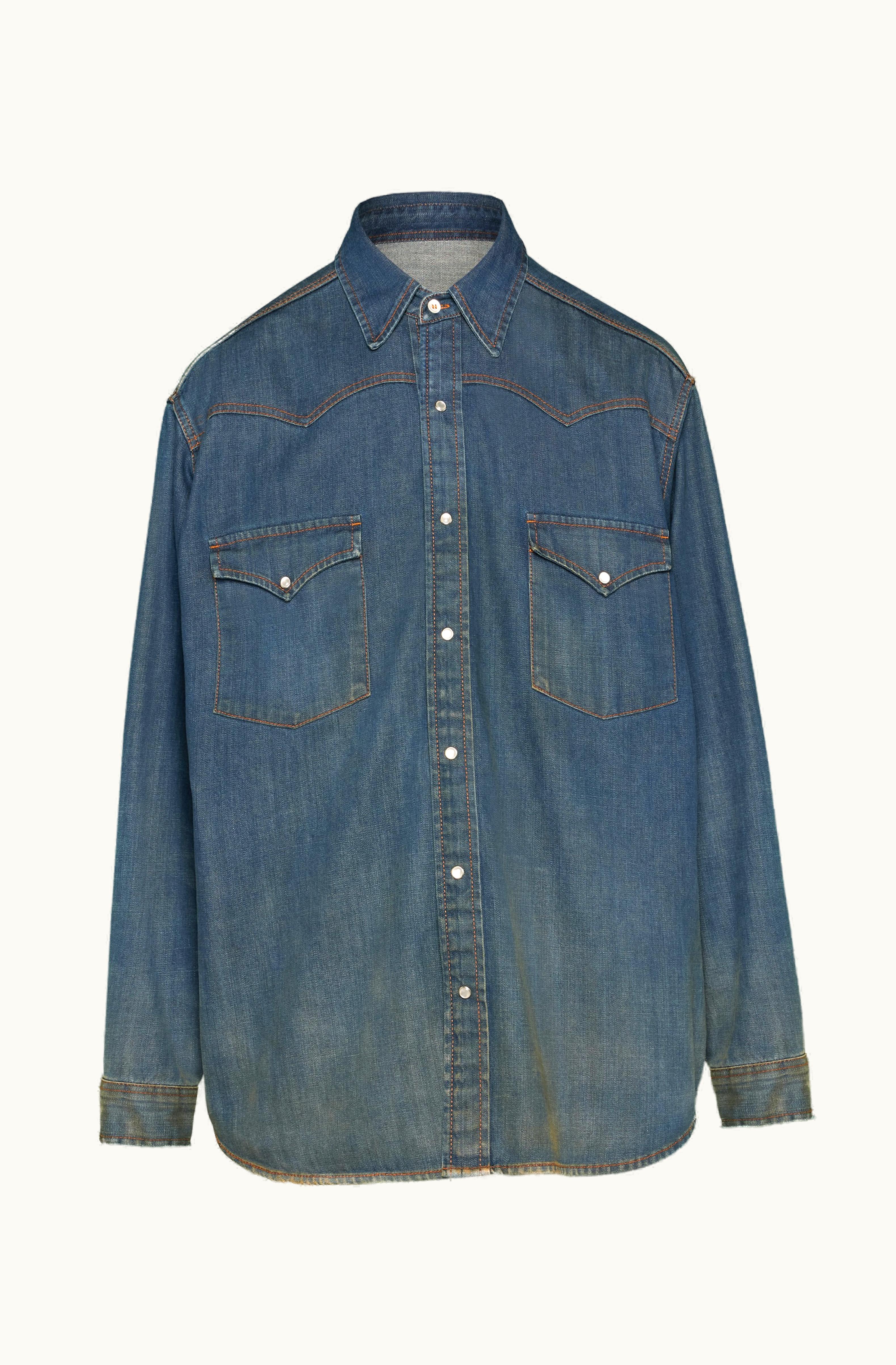 Maison Margiela Maison Margiela Americana Wash Shirt Vintage Blue