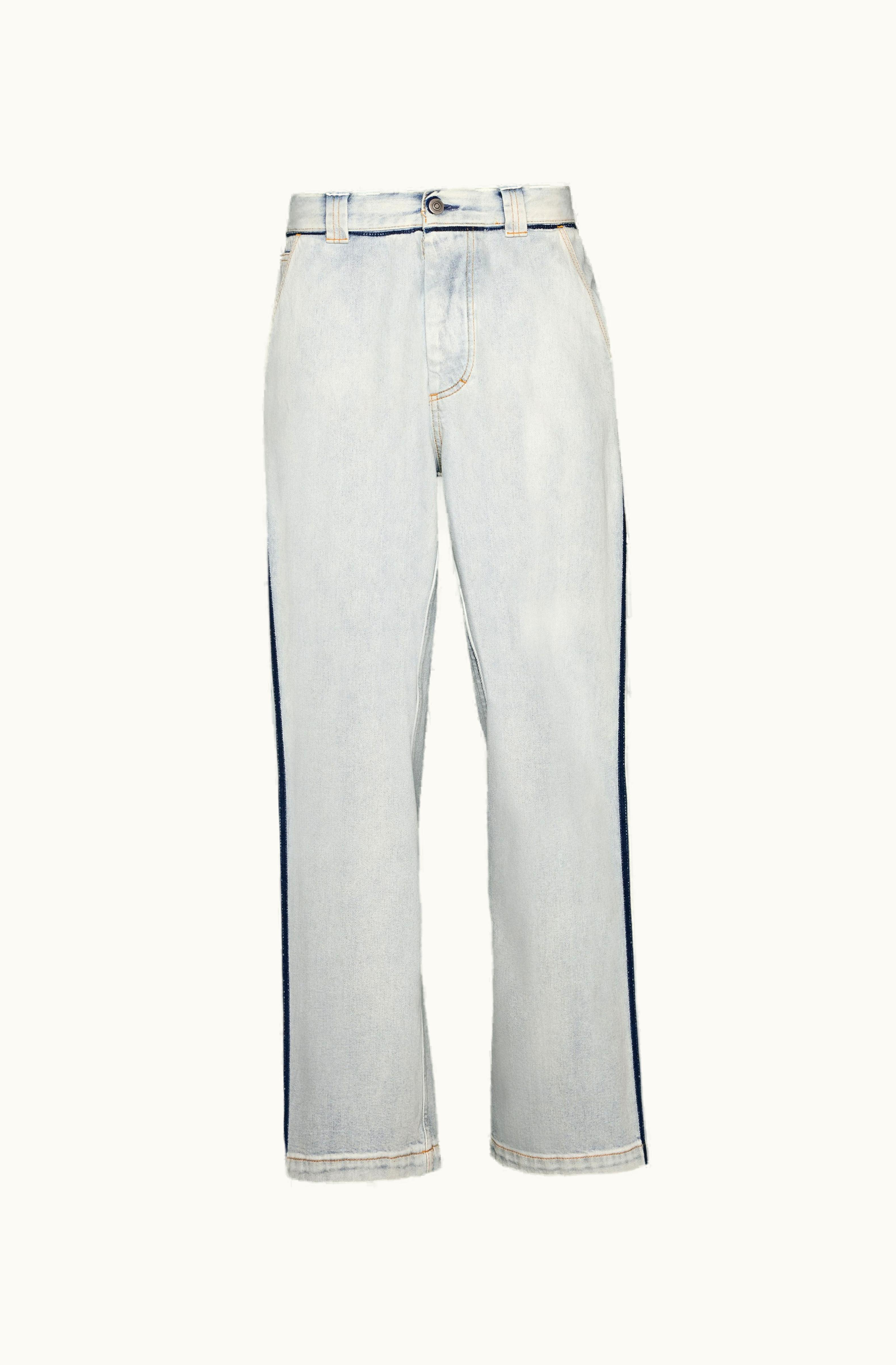 Maison Margiela Maison Margiela Japanese Denim Pocket Jeans Light Blue