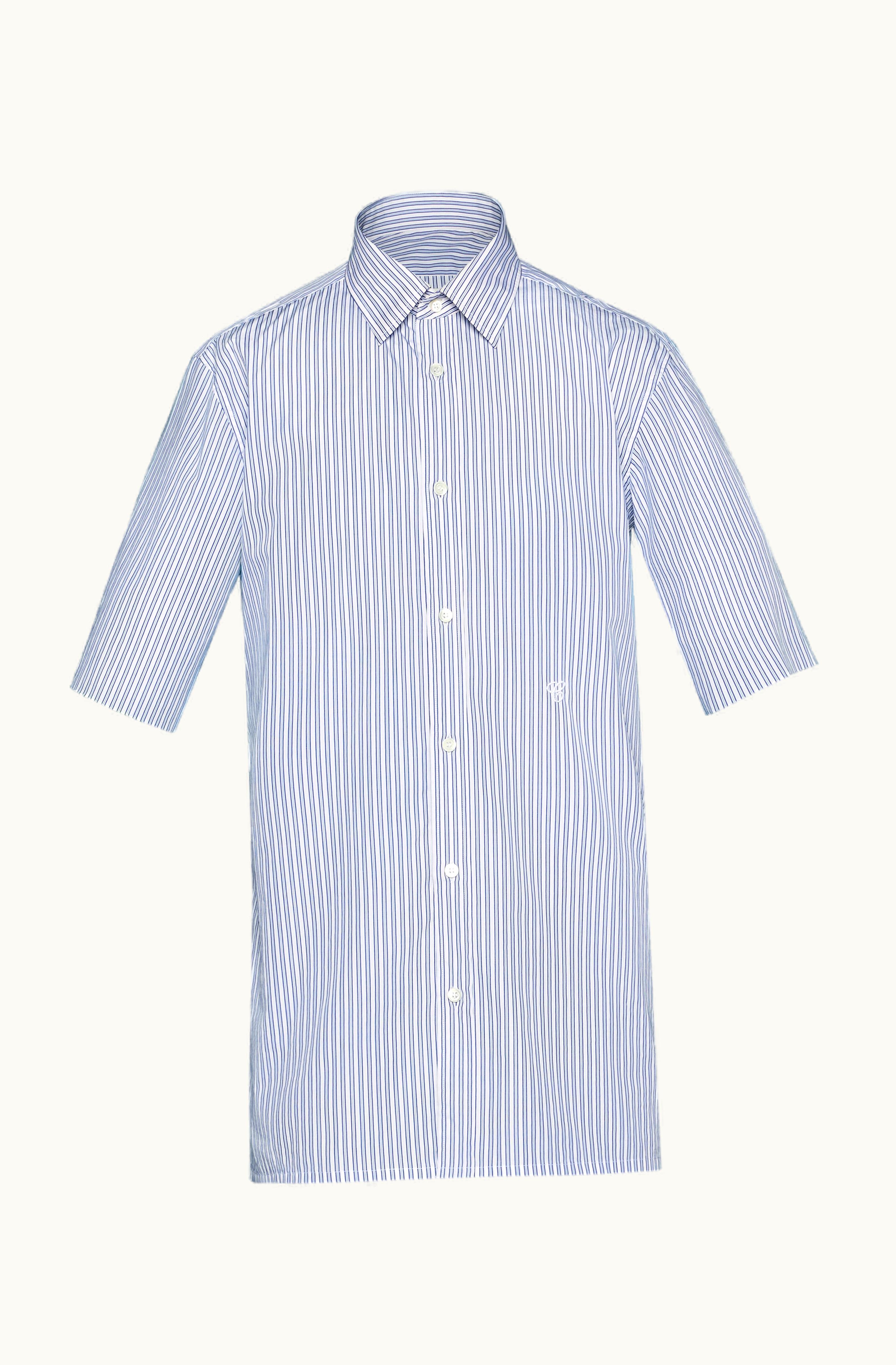 Maison Margiela Maison Margiela C Striped Shirt White And Blue
