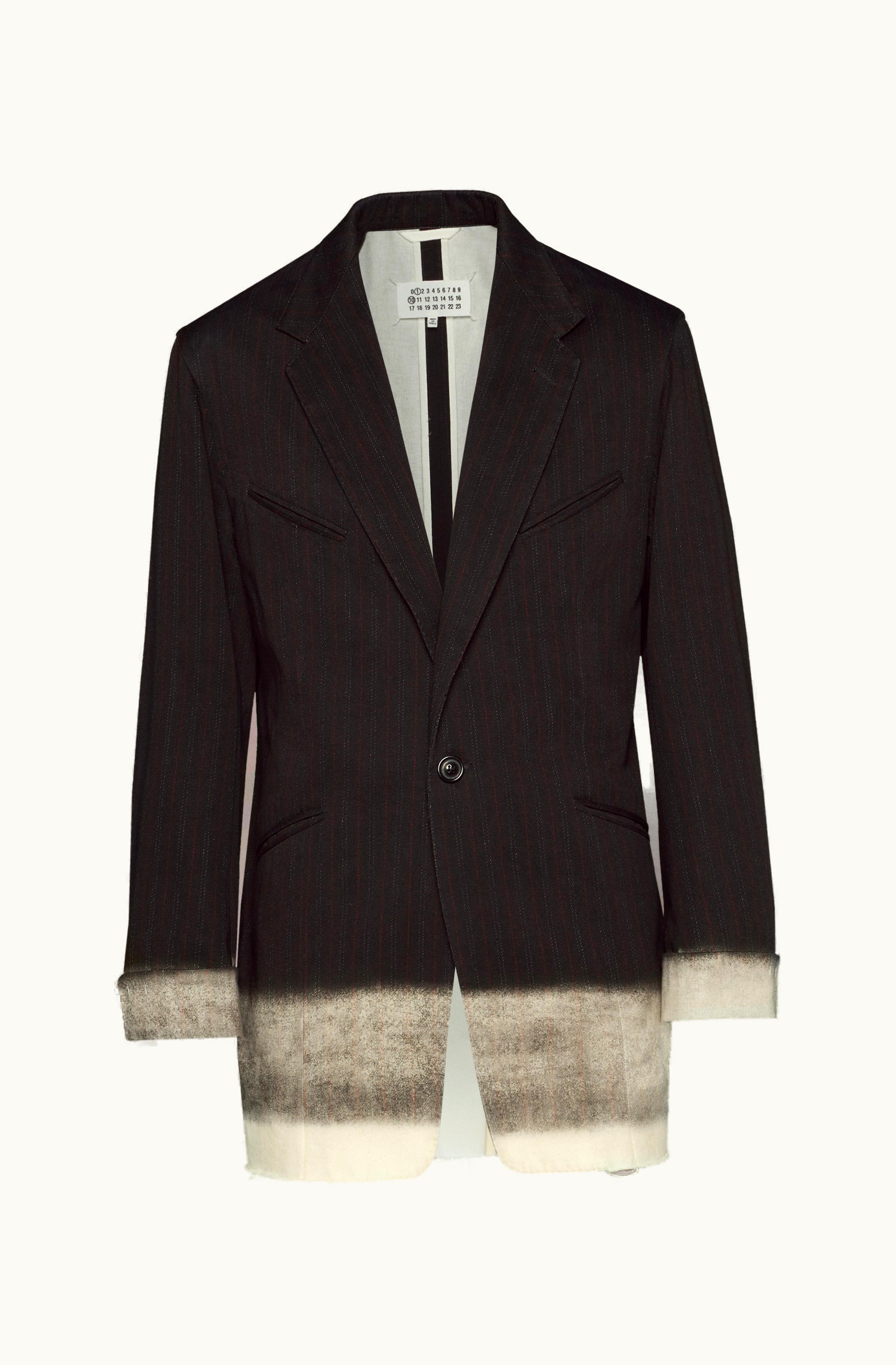 Maison Margiela Maison Margiela Trompe l'oeil Pinstripe Jacket Dark Shadow