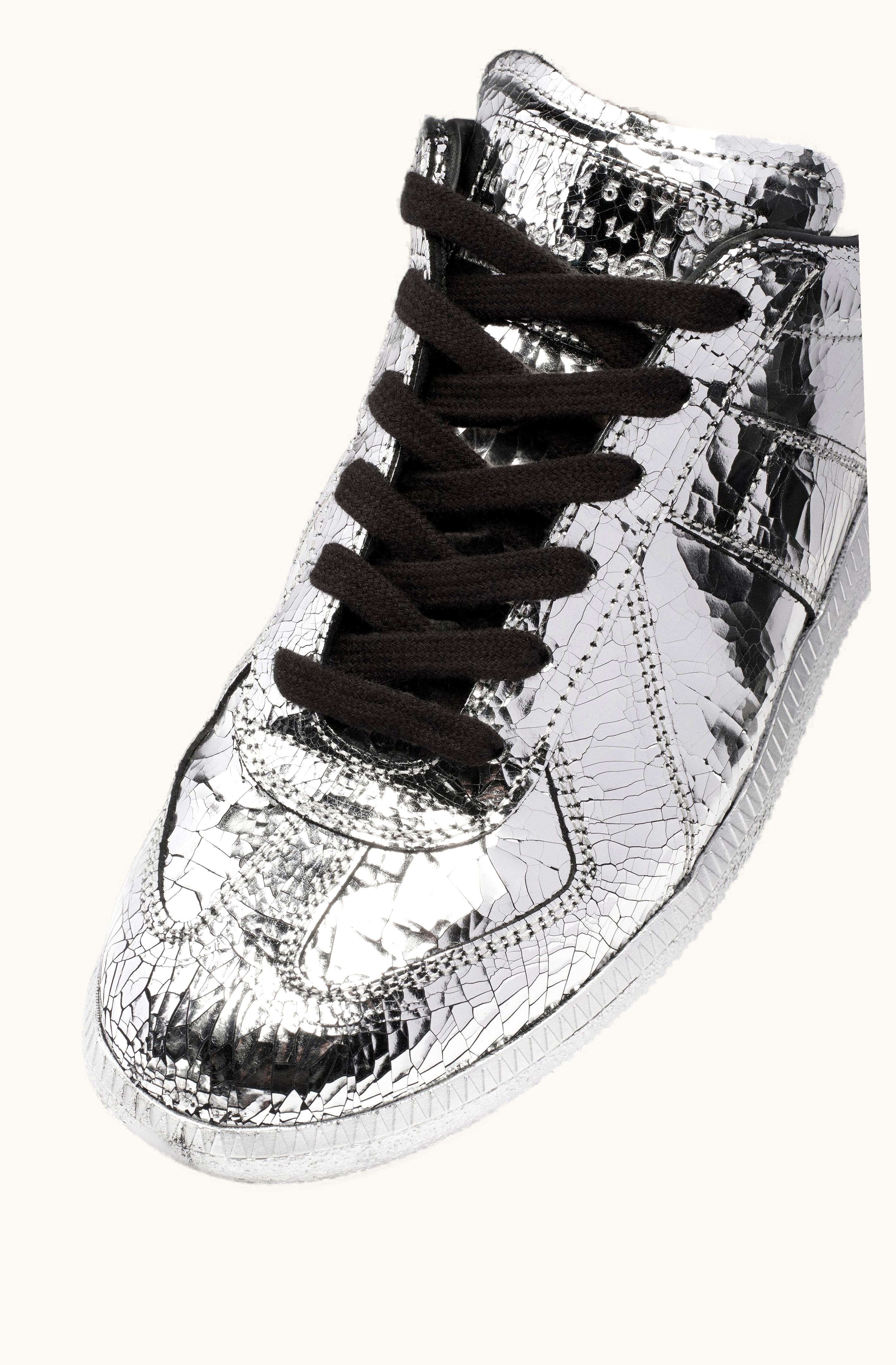 Maison Margiela Maison Margiela Replica Mirror Sneakers Silver Silver Color