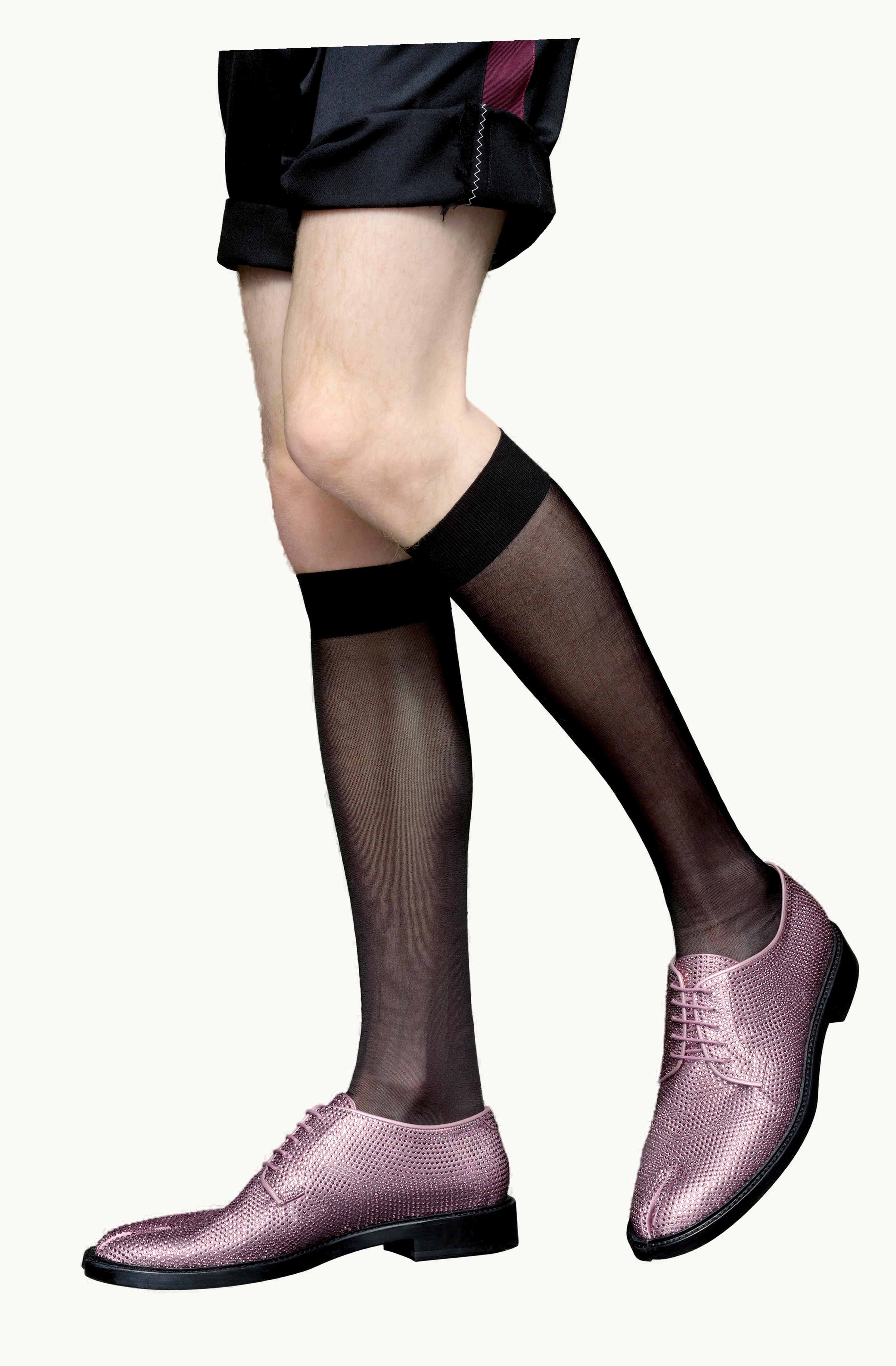 Maison Margiela Maison Margiela Men's Shoes Tabi Rhinestone Lace-Up Dusty Lavender