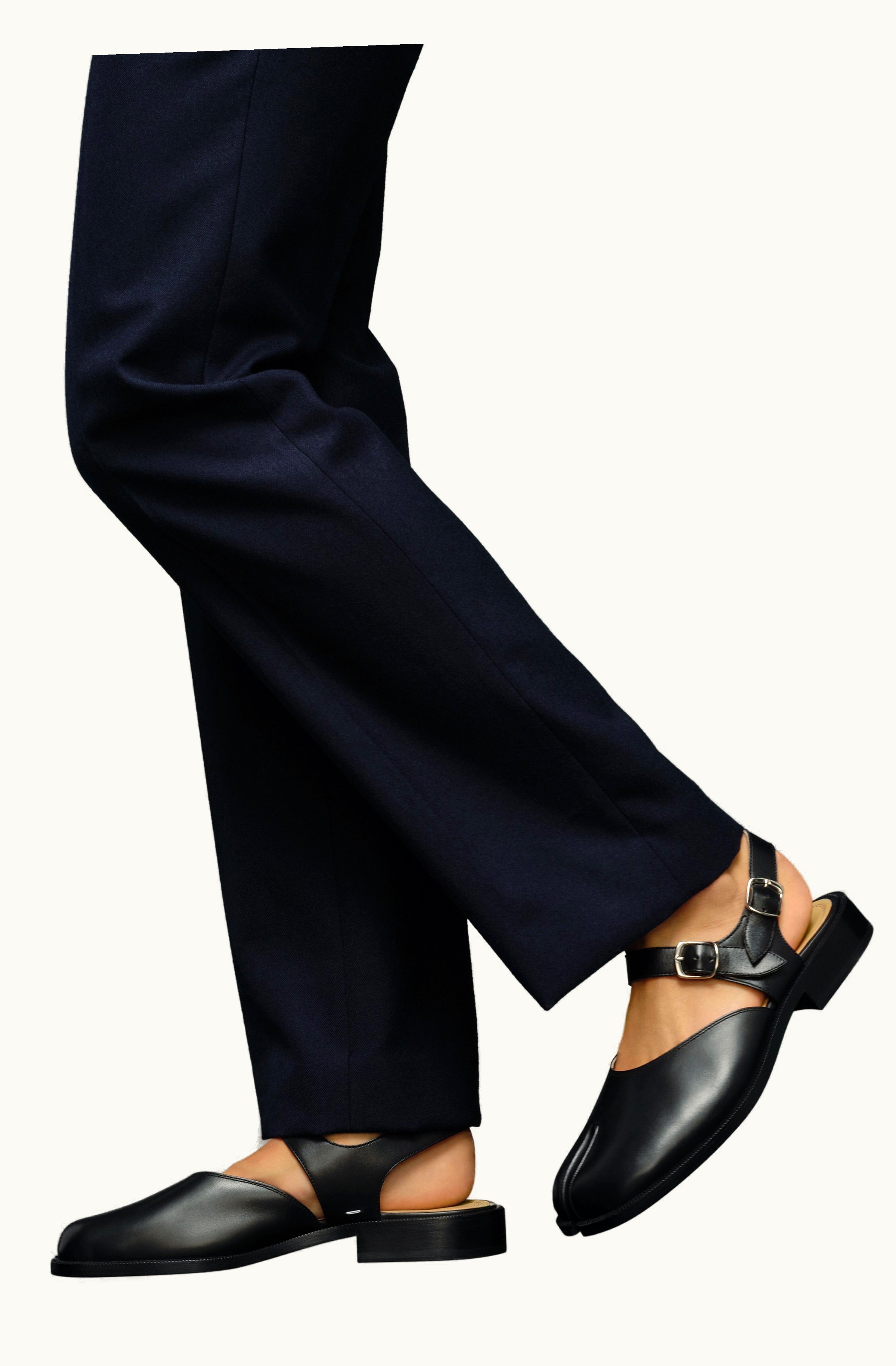 Maison Margiela Maison Margiela Tabi Sandals - Men's Leather Sandals Black