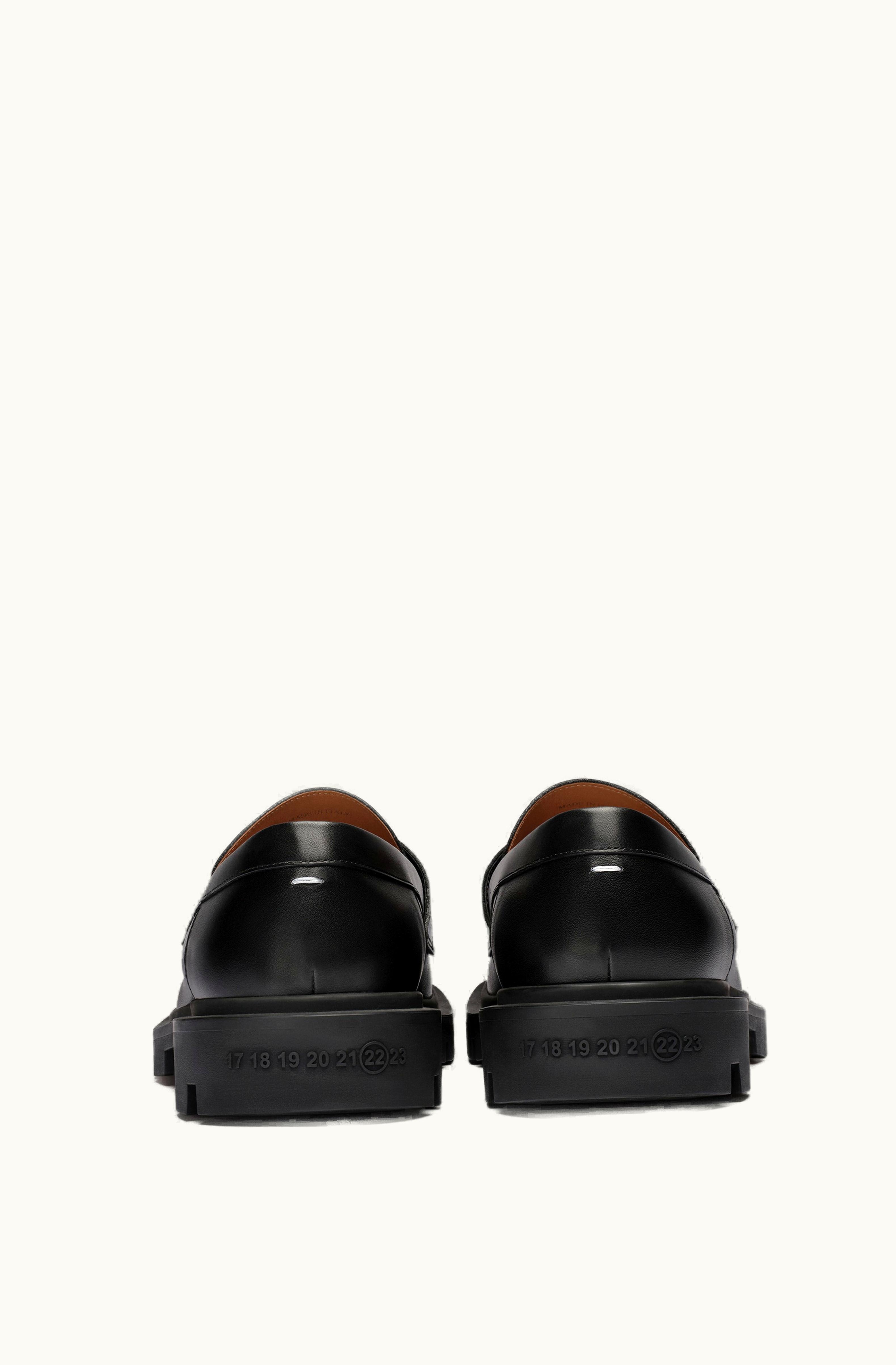Maison Margiela Maison Margiela Chunky Ivy Loafers In Leather Black