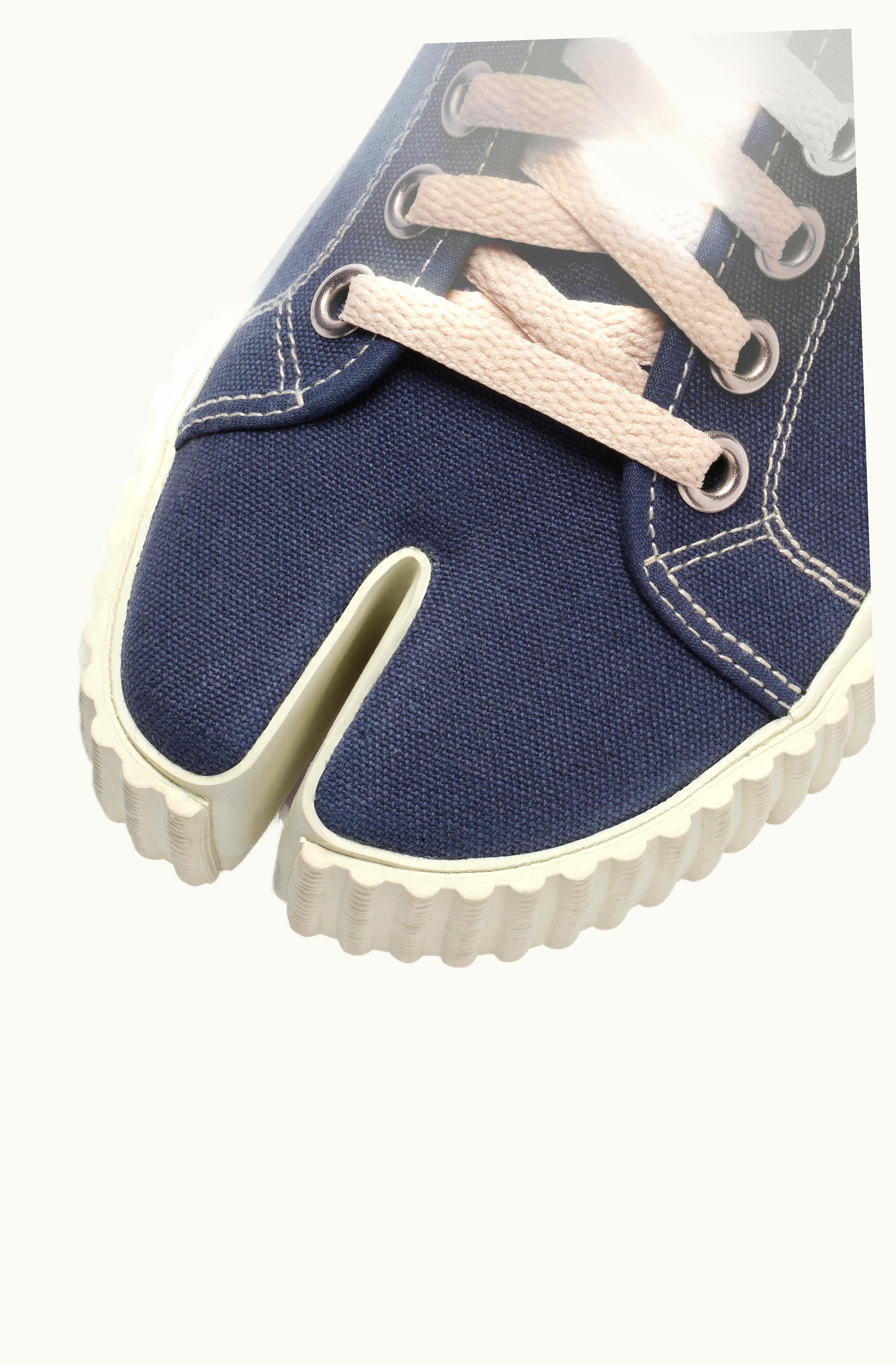 Maison Margiela Maison Margiela Tabi Sneakers Black With White Sole Pewter