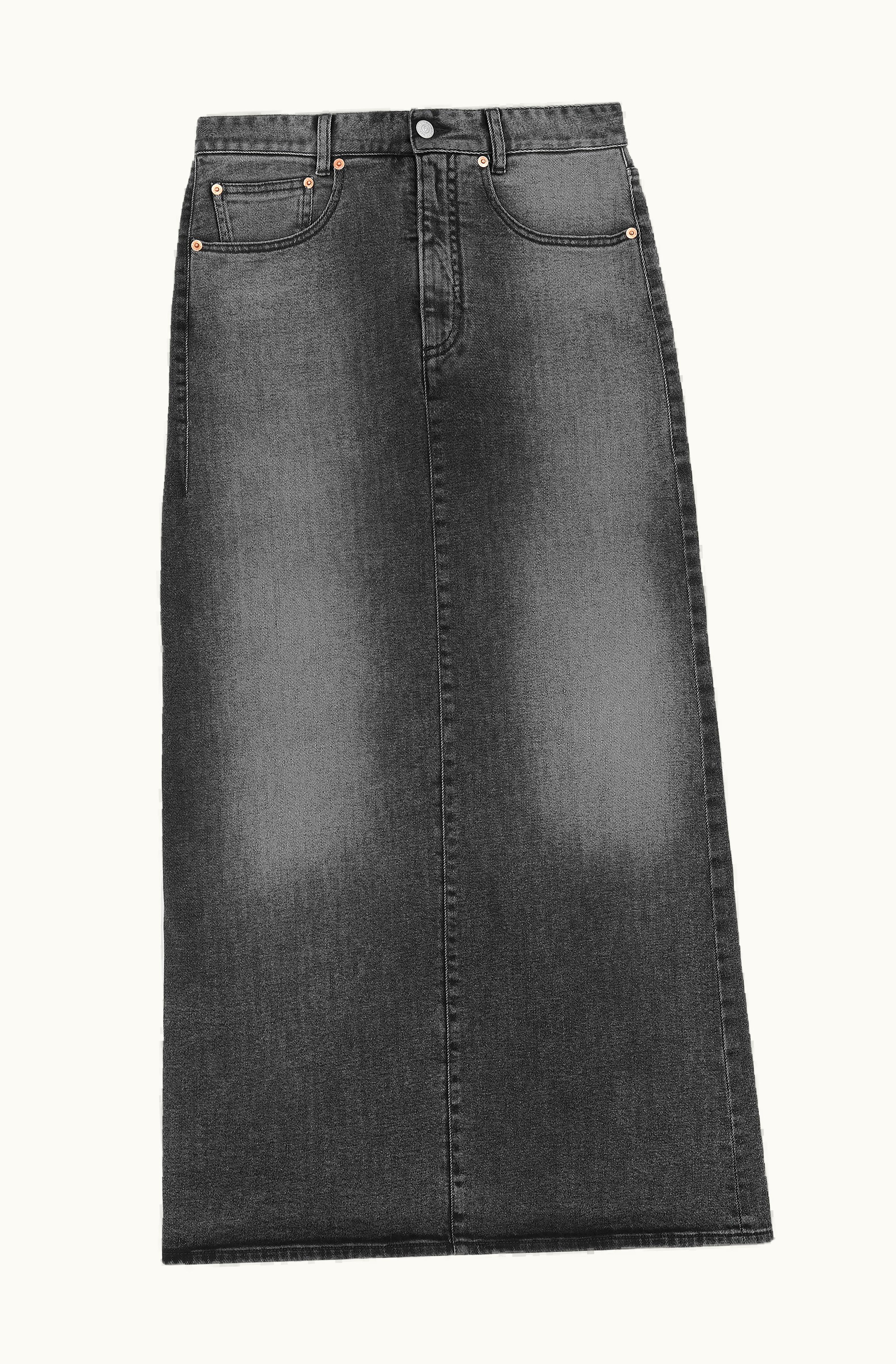MM6 Maison Margiela MM6 Maison Margiela 5-pocket Denim Long Skirt Grey