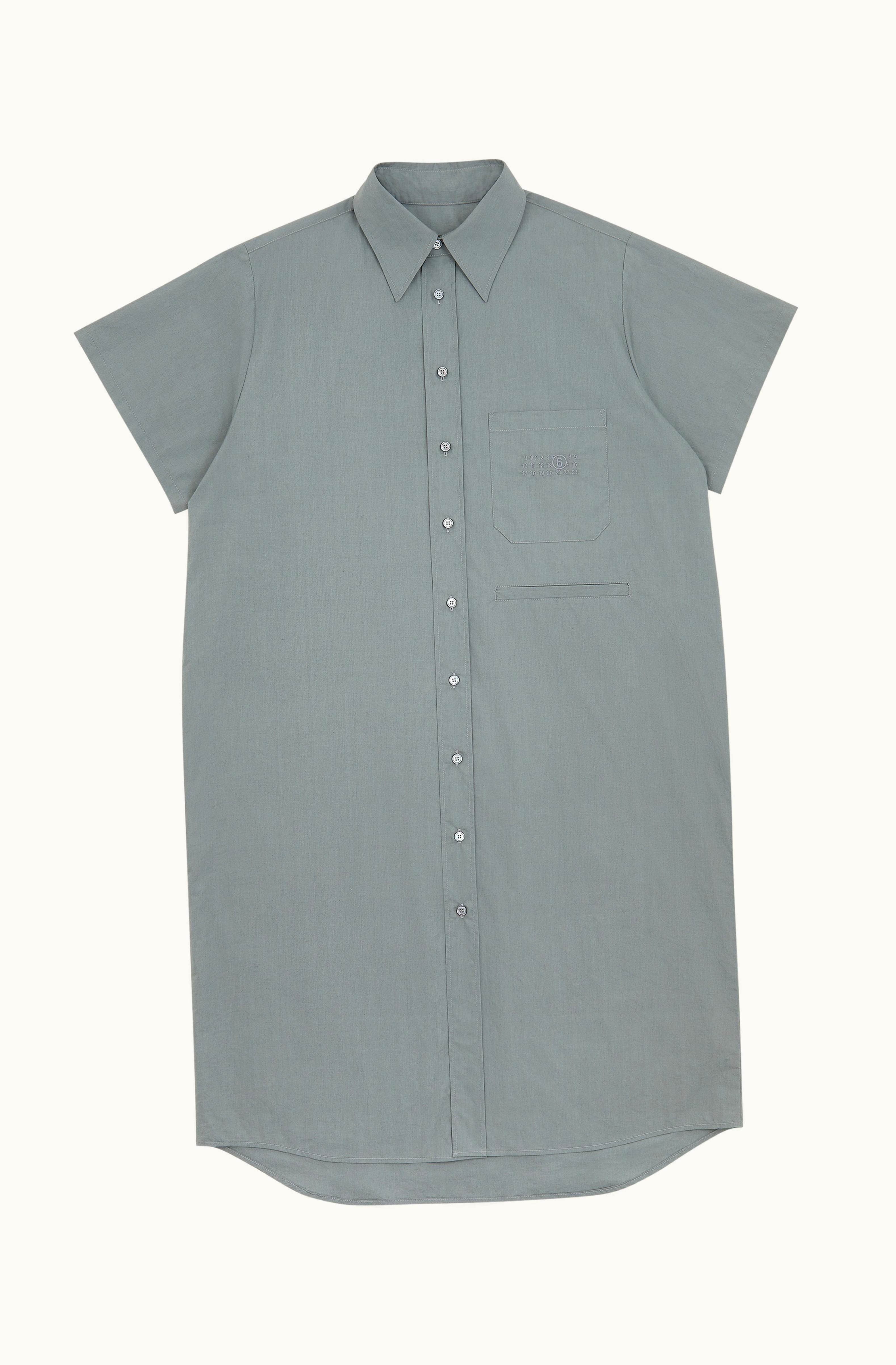 MM6 Maison Margiela MM6 Maison Margiela Cotton Midi Dress Elephant Grey