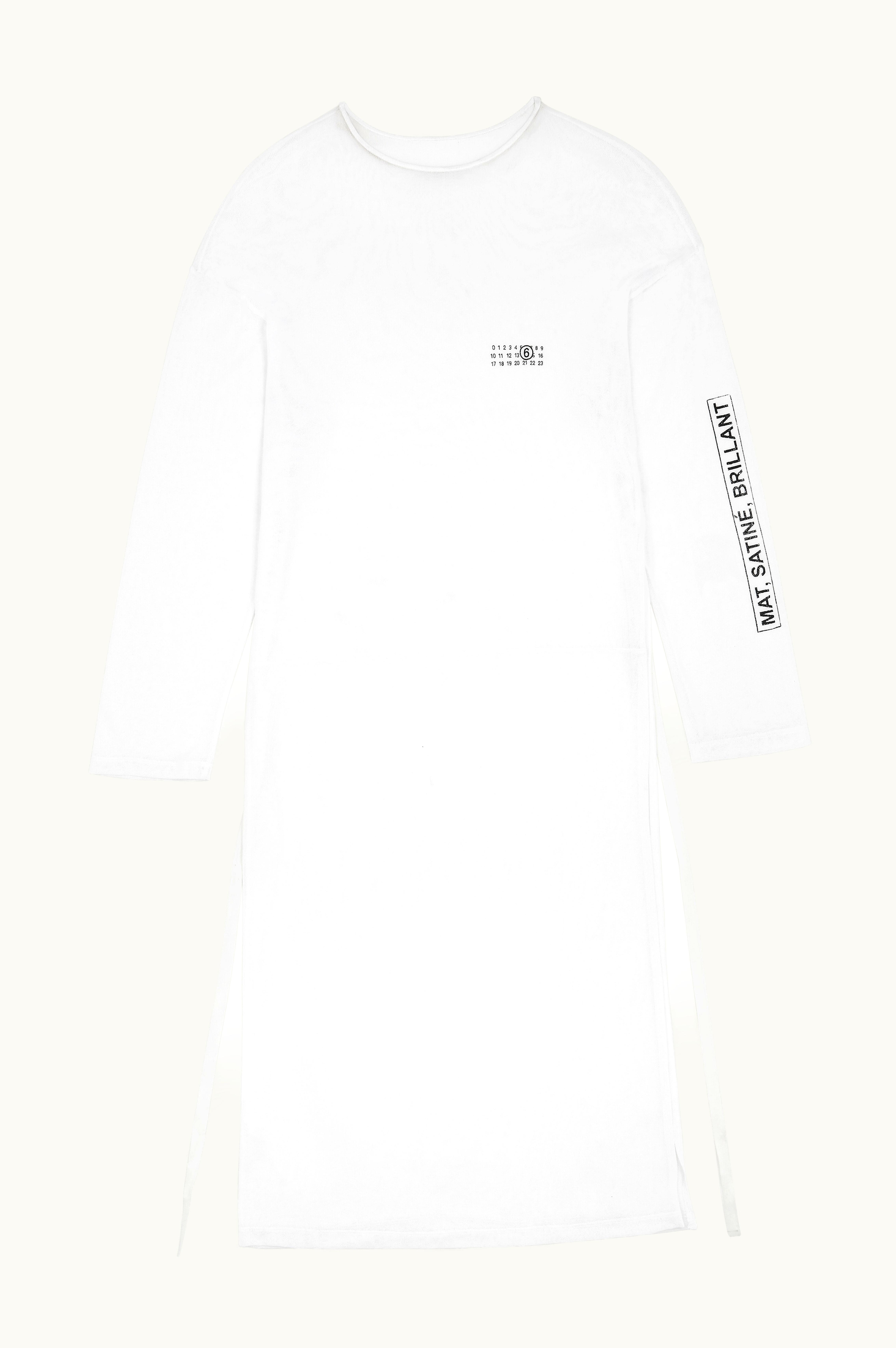 MM6 Maison Margiela MM6 Maison Margiela Cotton Jersey Mesh T-shirt White