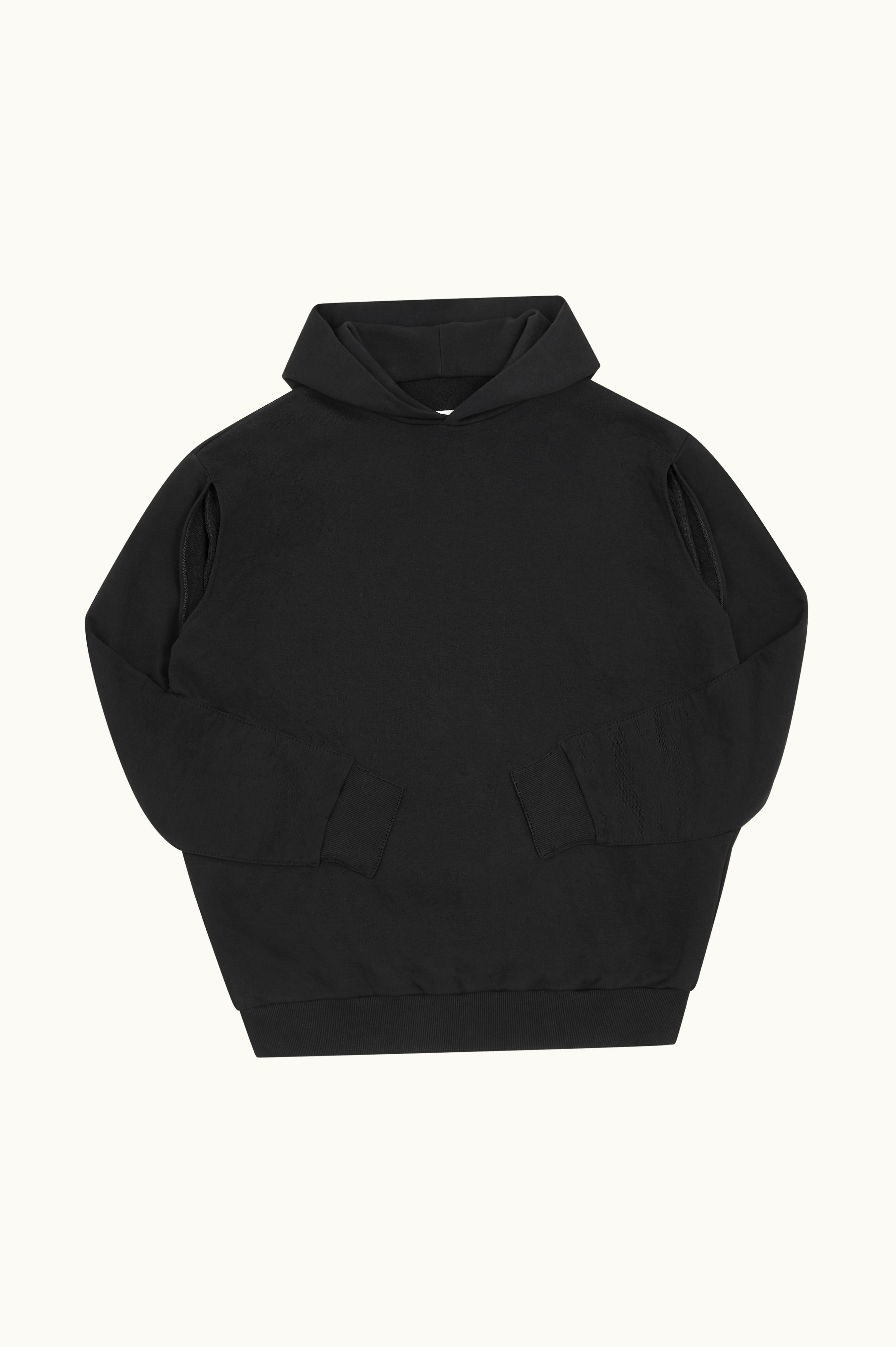 MM6 Maison Margiela MM6 Maison Margiela Sleeveless Unbrushed Cotton Hooded Sweatshirt White