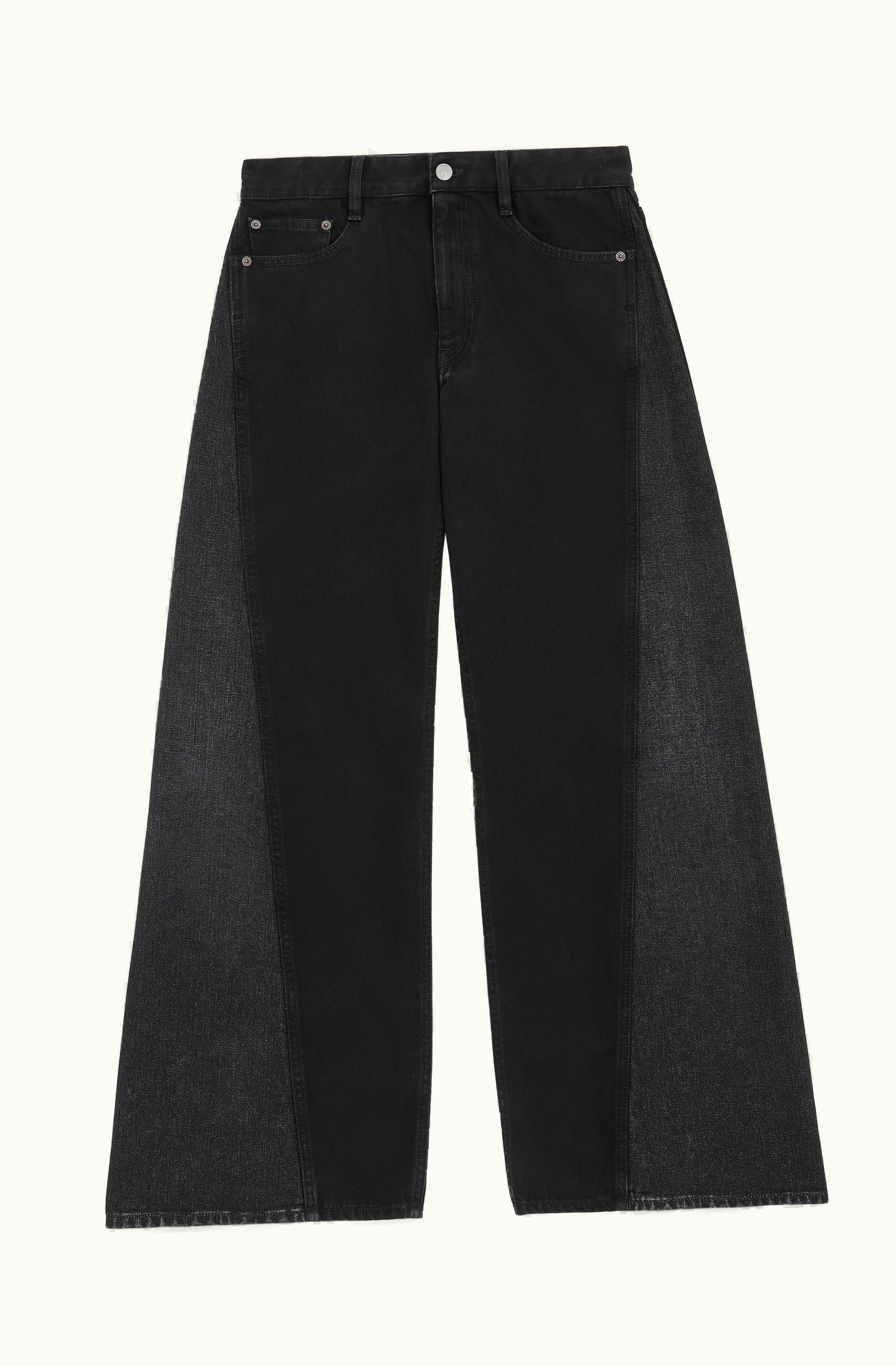 MM6 Maison Margiela MM6 Maison Margiela Wide-Leg Denim Trousers Black