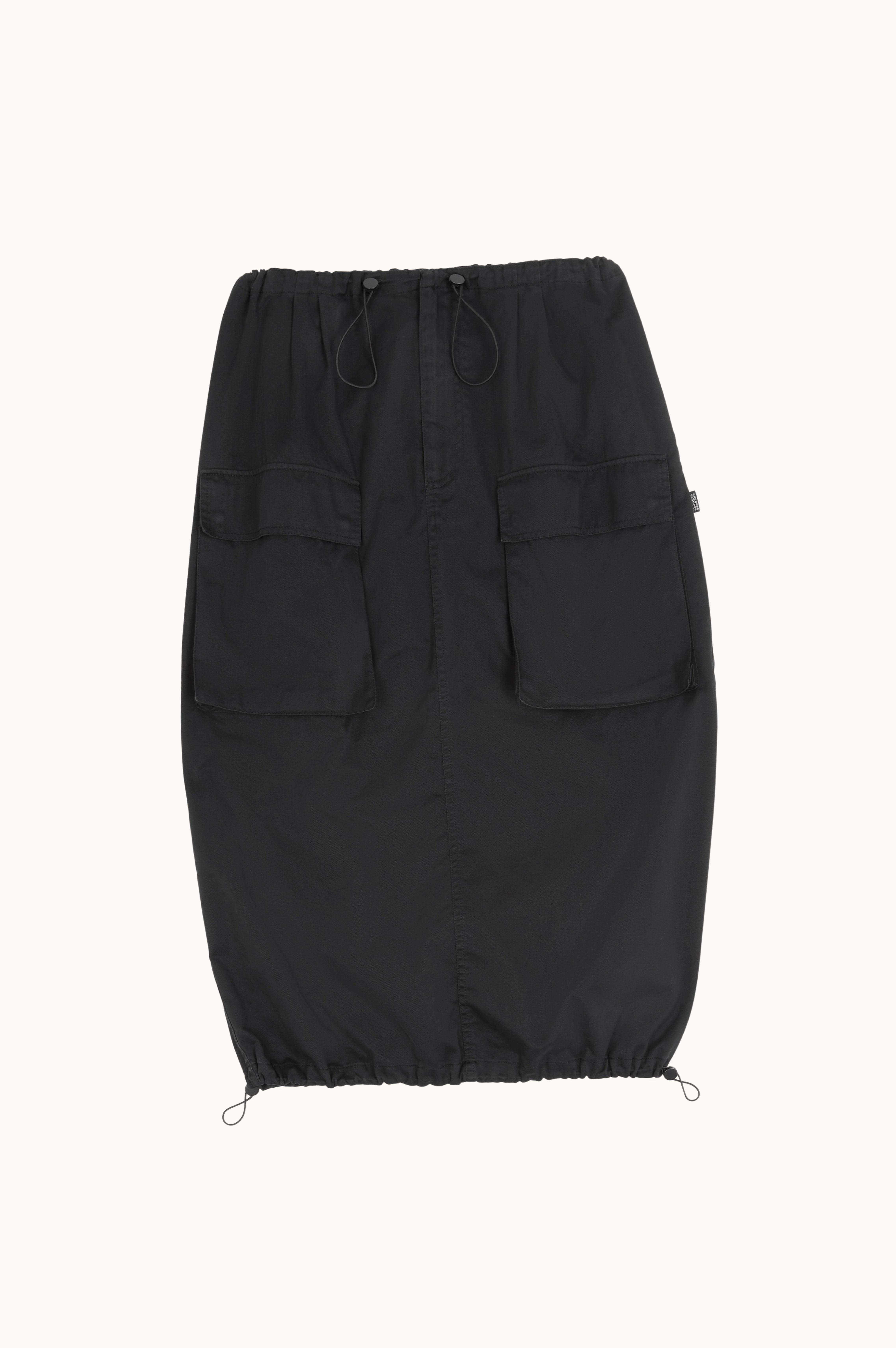 MM6 Maison Margiela MM6 Maison Margiela Cotton Gabardine Midi Skirt Black