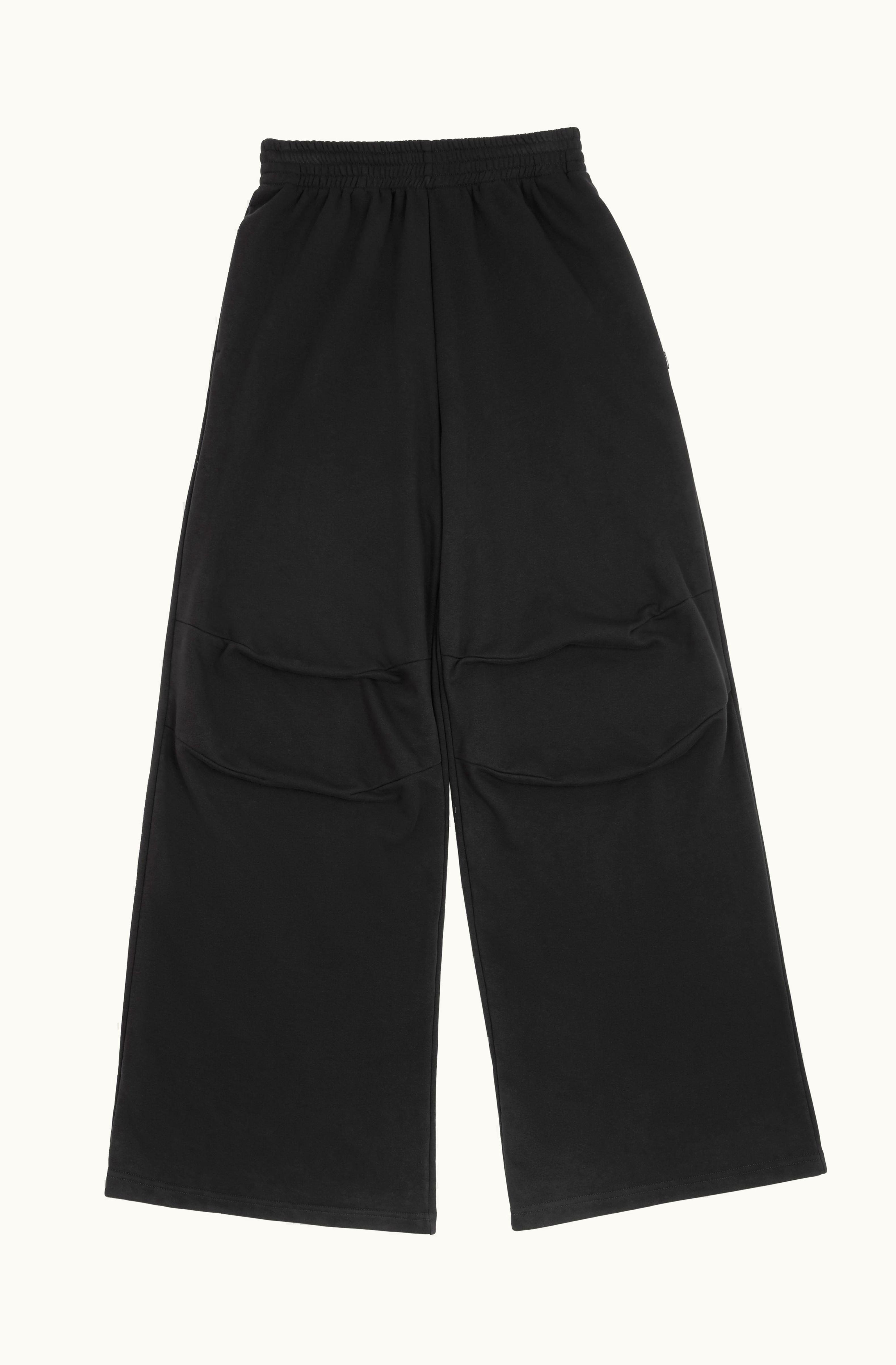 MM6 Maison Margiela MM6 Maison Margiela Unbrushed Sweat Jersey Wide Leg Trousers Black