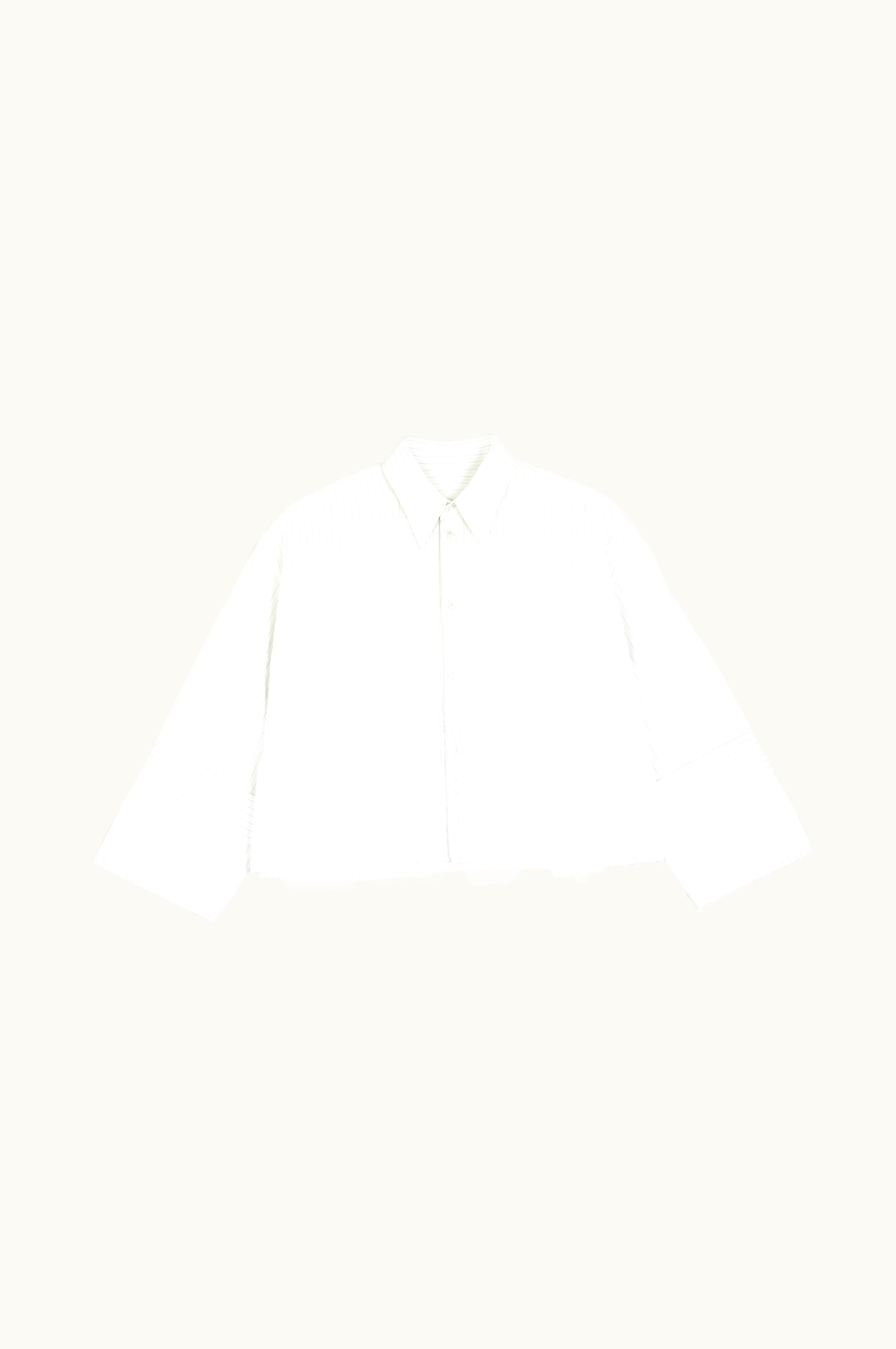 MM6 Maison Margiela MM6 Maison Margiela Wide Sleeved Stripy Poplin Shirt White