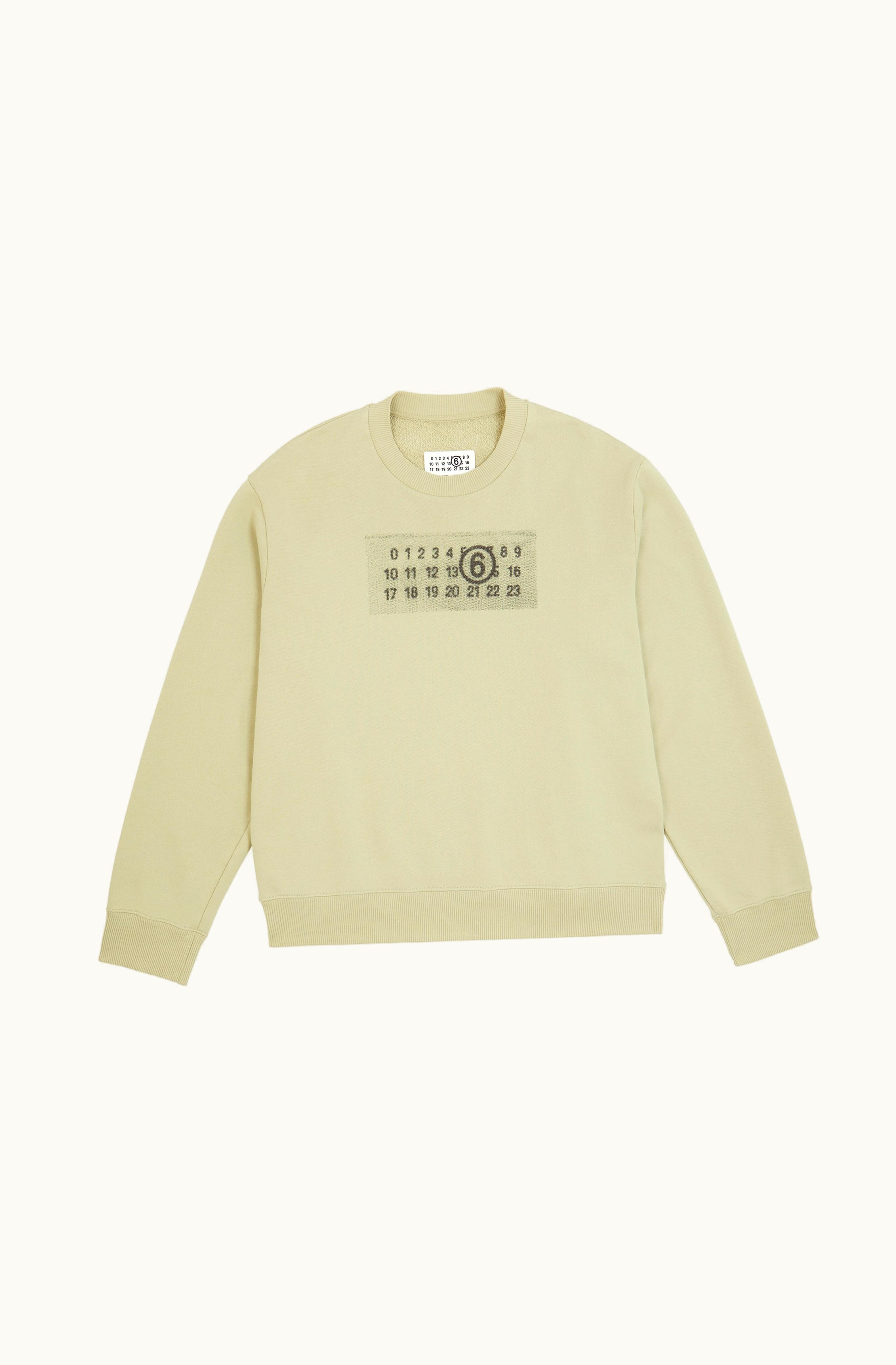 MM6 Maison Margiela MM6 Maison Margiela Rasterised Zip Print Sweatshirt Forest