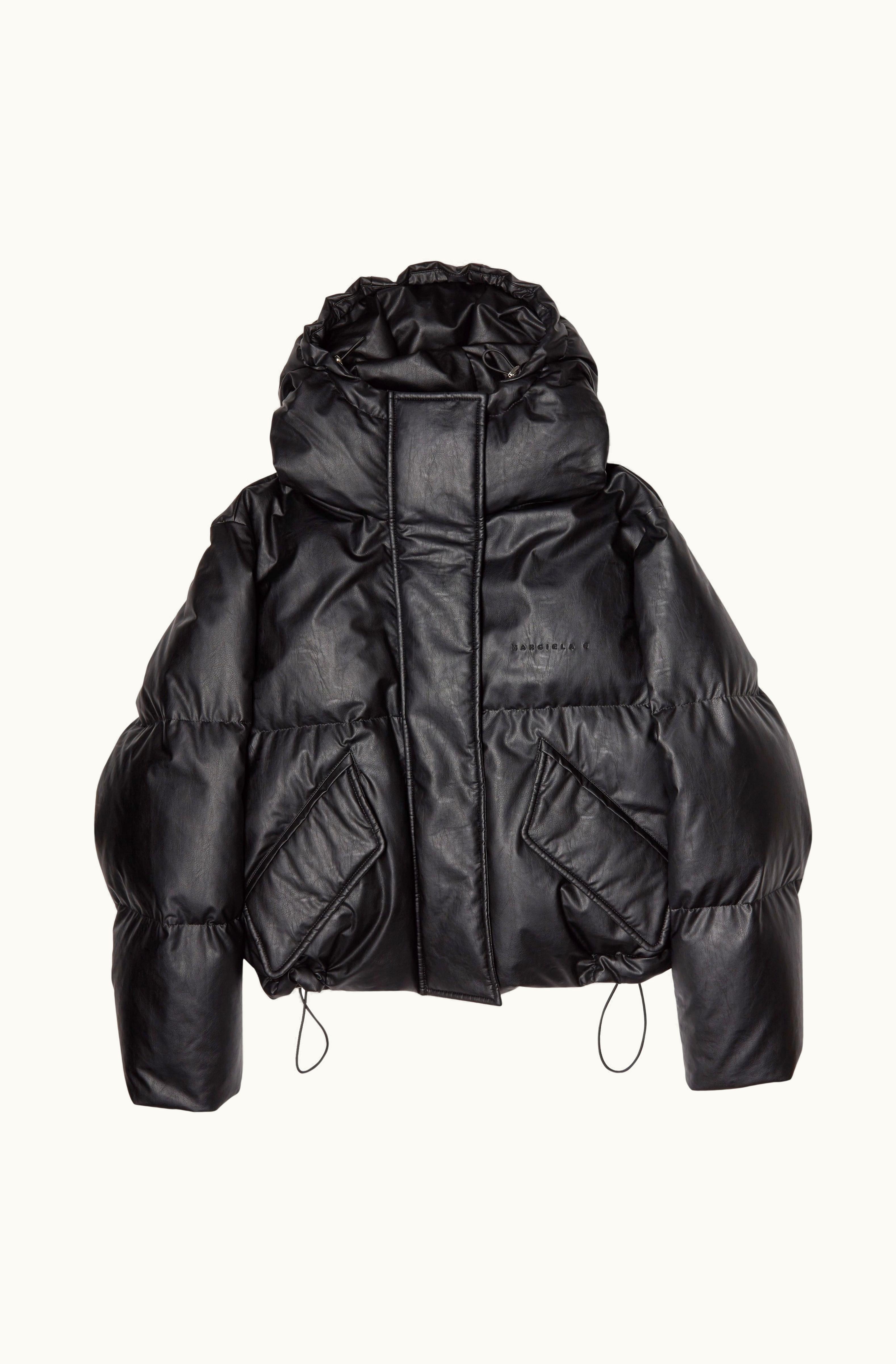 MM6 Maison Margiela MM6 Maison Margiela Faux Leather Jacket For Women Black