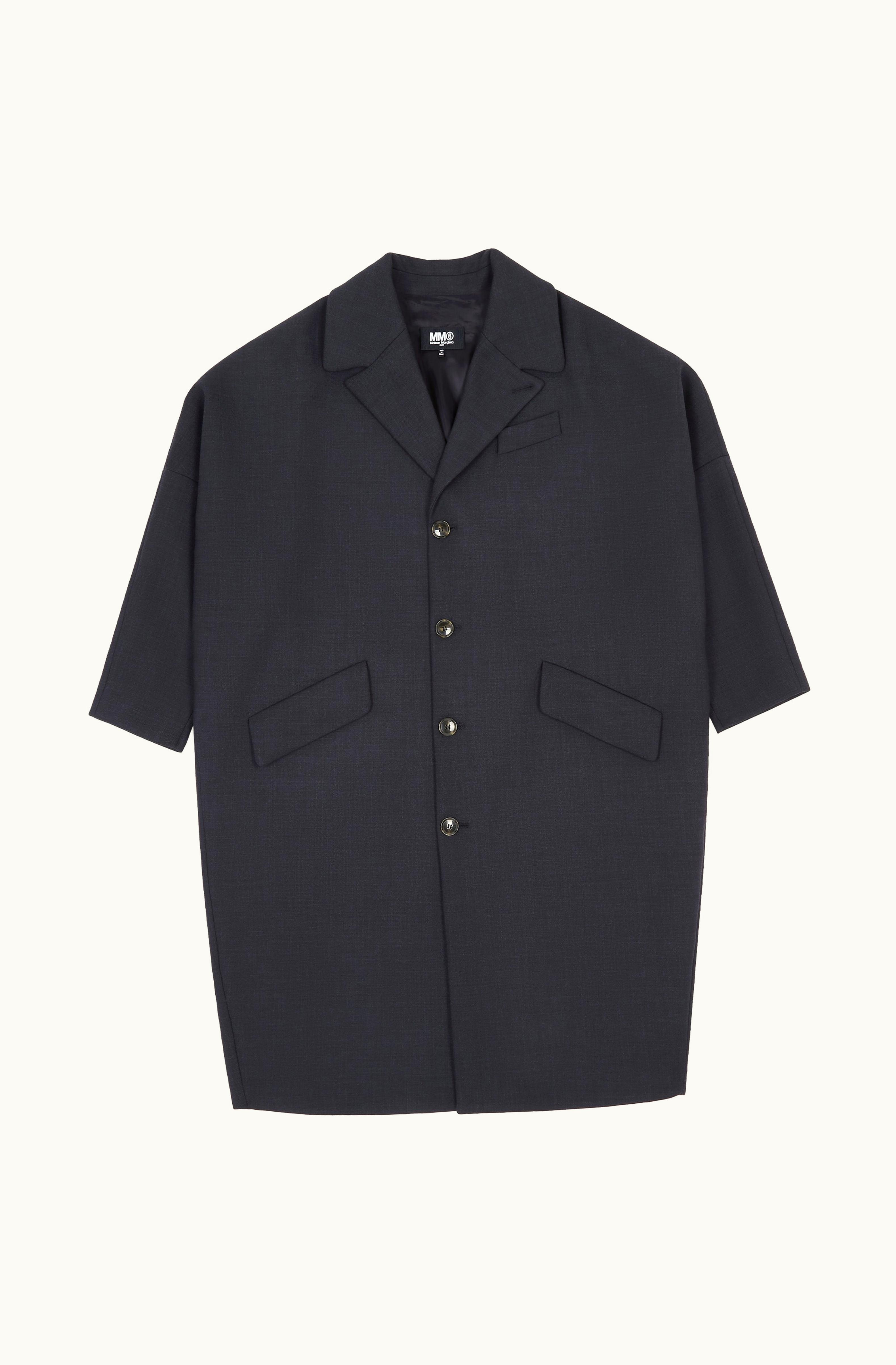 MM6 Maison Margiela MM6 Maison Margiela Women's Long Coat Dark Shadow