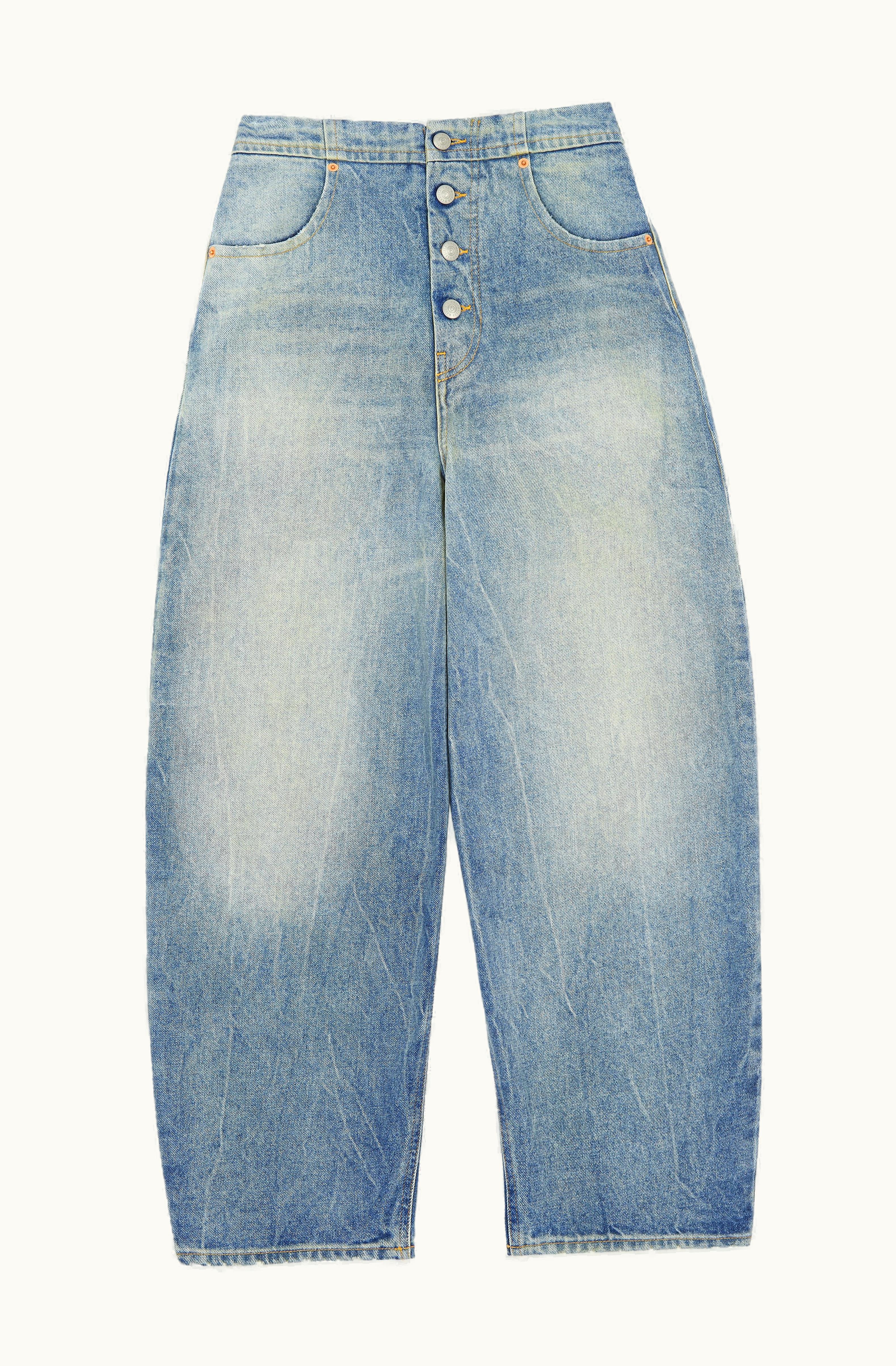 MM6 Maison Margiela MM6 Maison Margiela Women's Mid-Rise Tapered Jeans Blue Sand