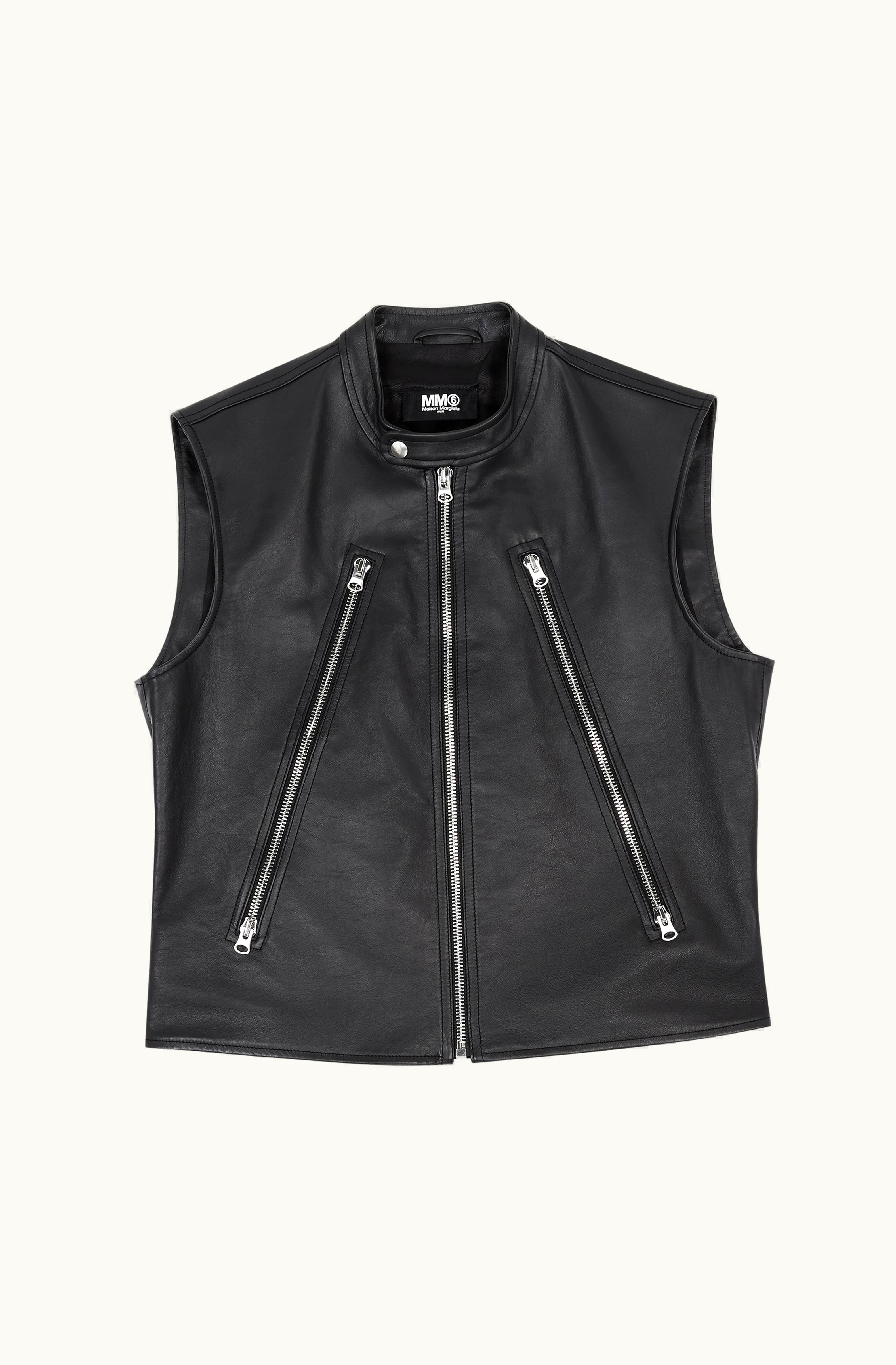 MM6 Maison Margiela MM6 Maison Margiela Women's Motorcycle Gilet Black