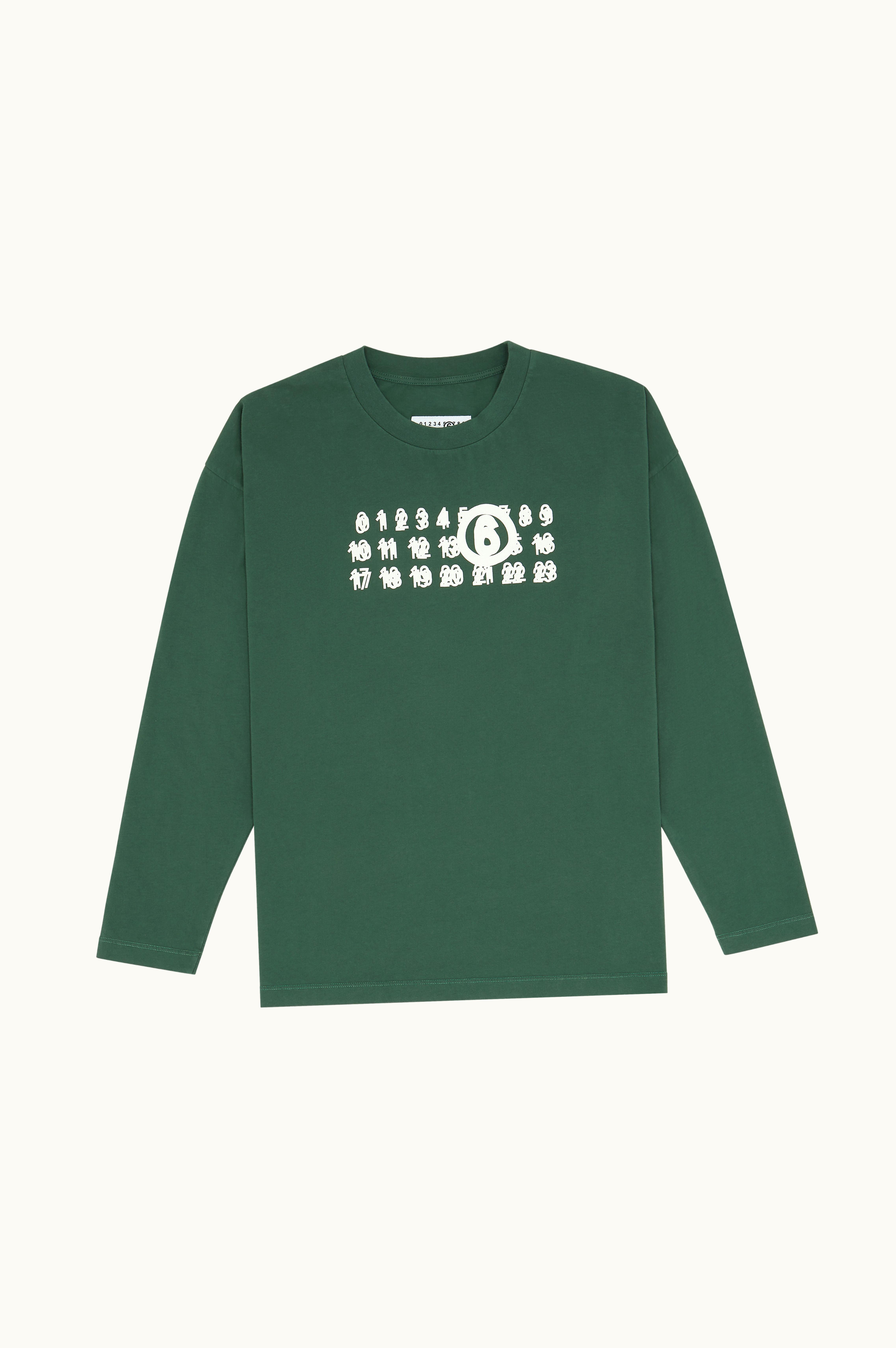 MM6 Maison Margiela MM6 Maison Margiela Long-sleeve 3-layers Print T-shirt Forest