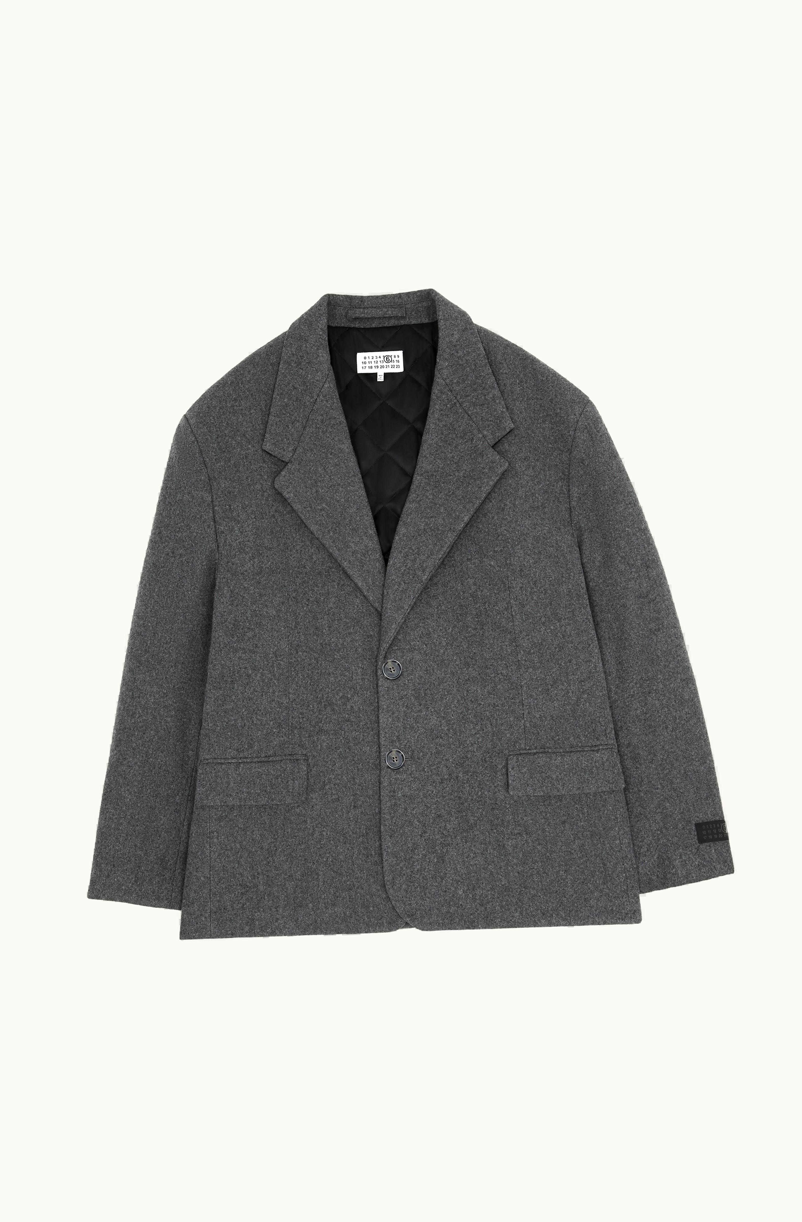 MM6 Maison Margiela MM6 Maison Margiela Oversized Suit Jacket Grey Melange