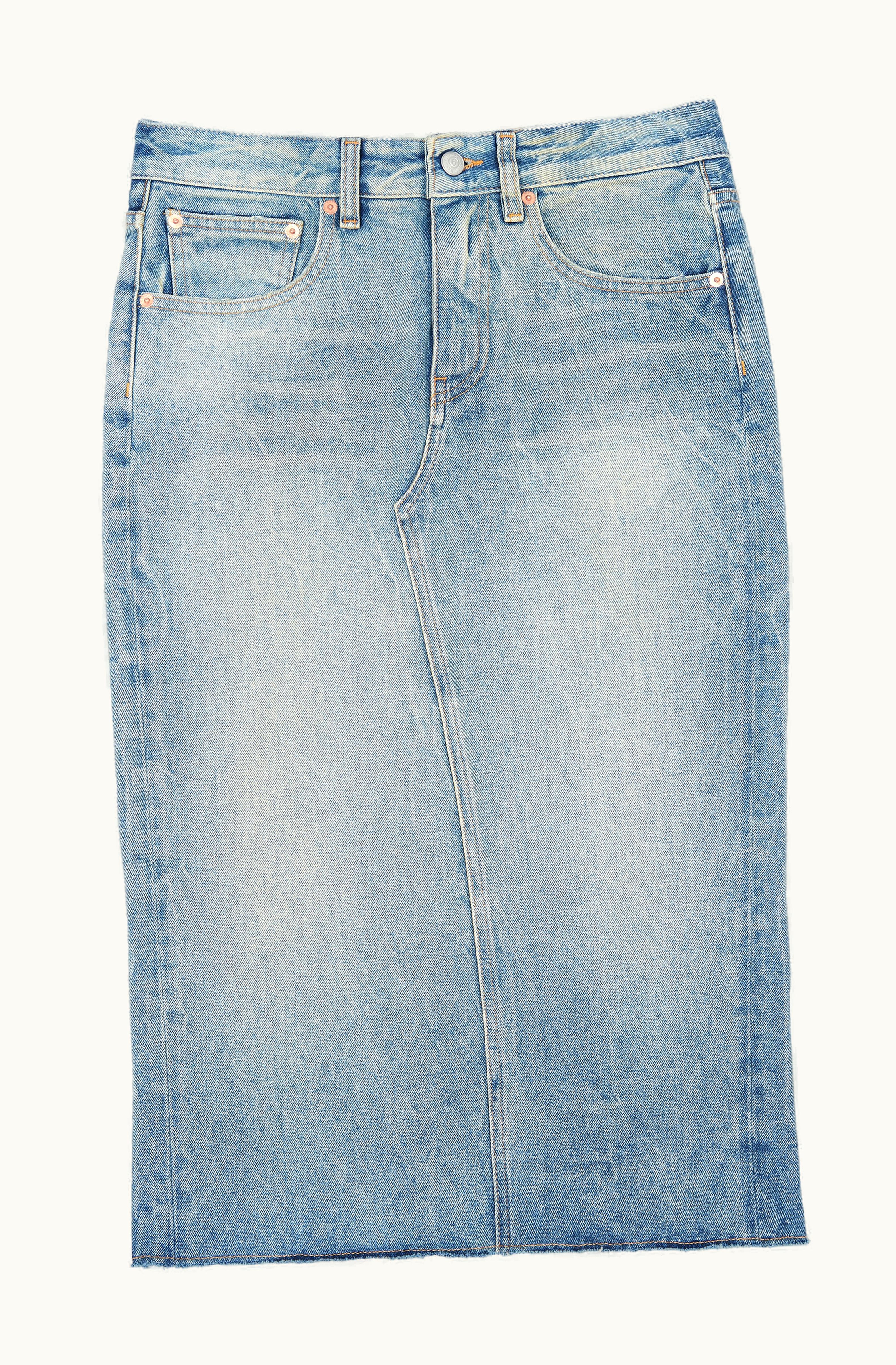 MM6 Maison Margiela MM6 Maison Margiela Women's Mid-Length Denim Skirt Blue Sand