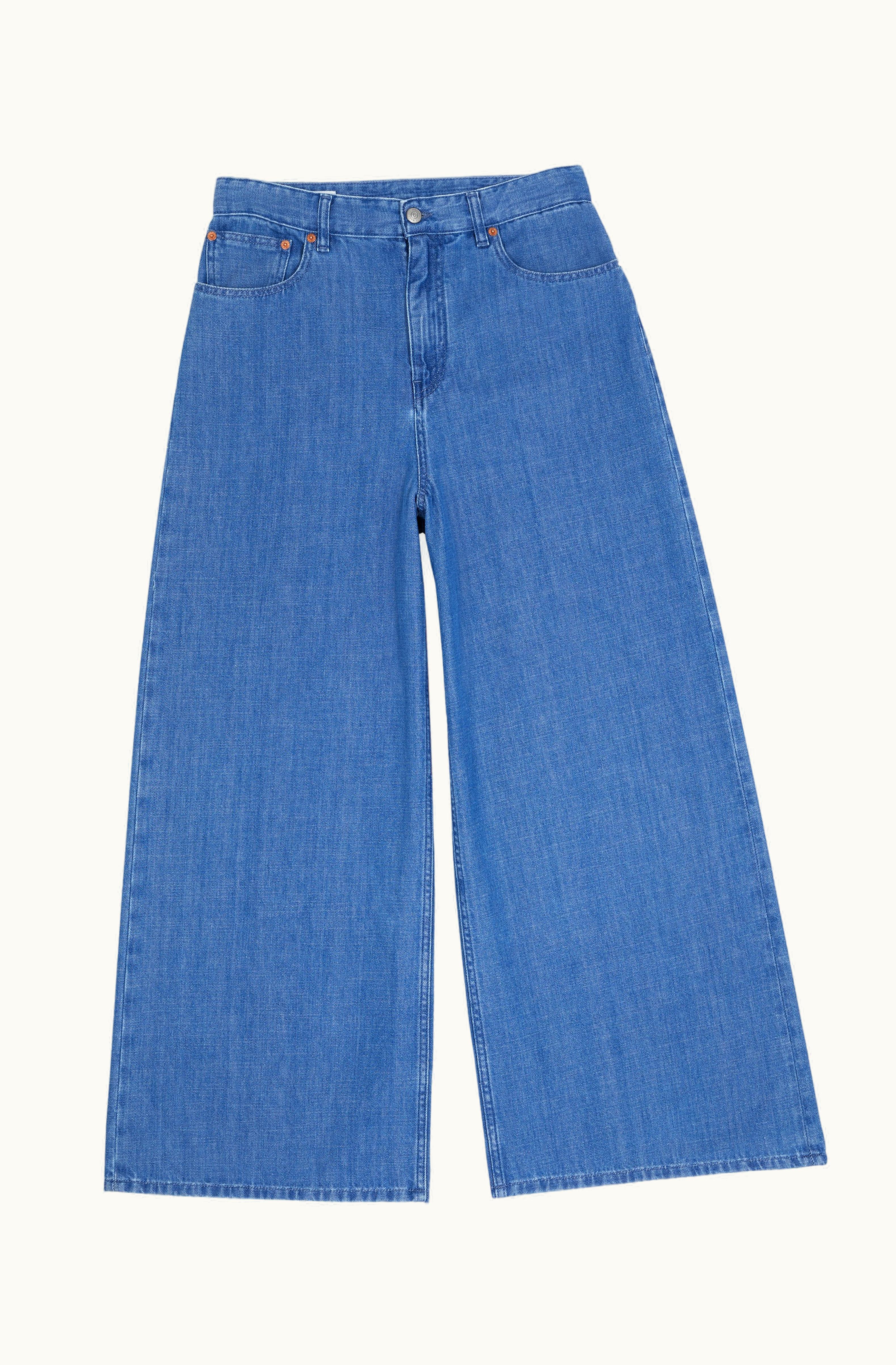 MM6 Maison Margiela MM6 Maison Margiela 5-Pocket Oversized Trousers Blue