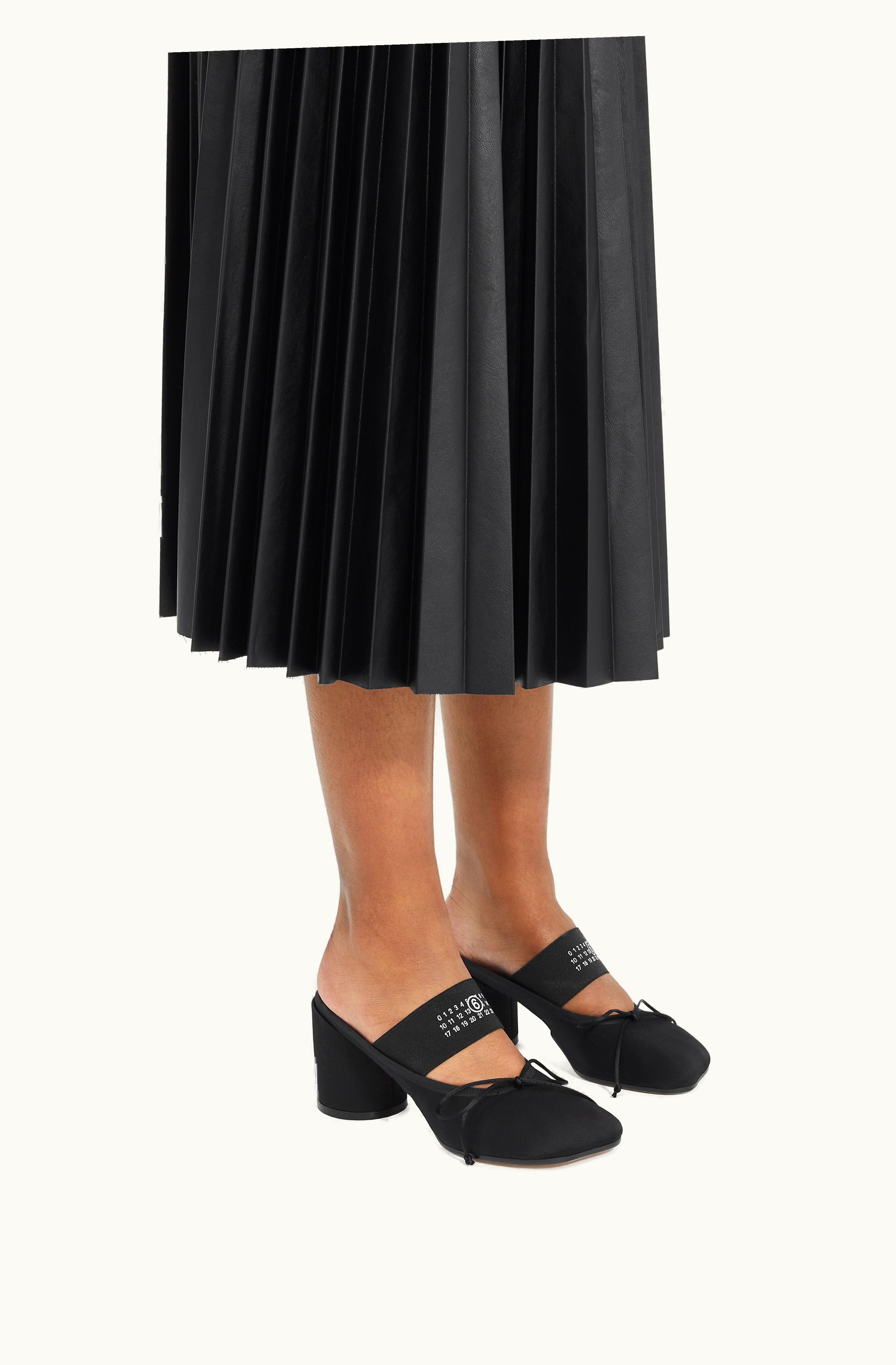 MM6 Maison Margiela MM6 Maison Margiela Logo Elastic Ballet Décolletés Black