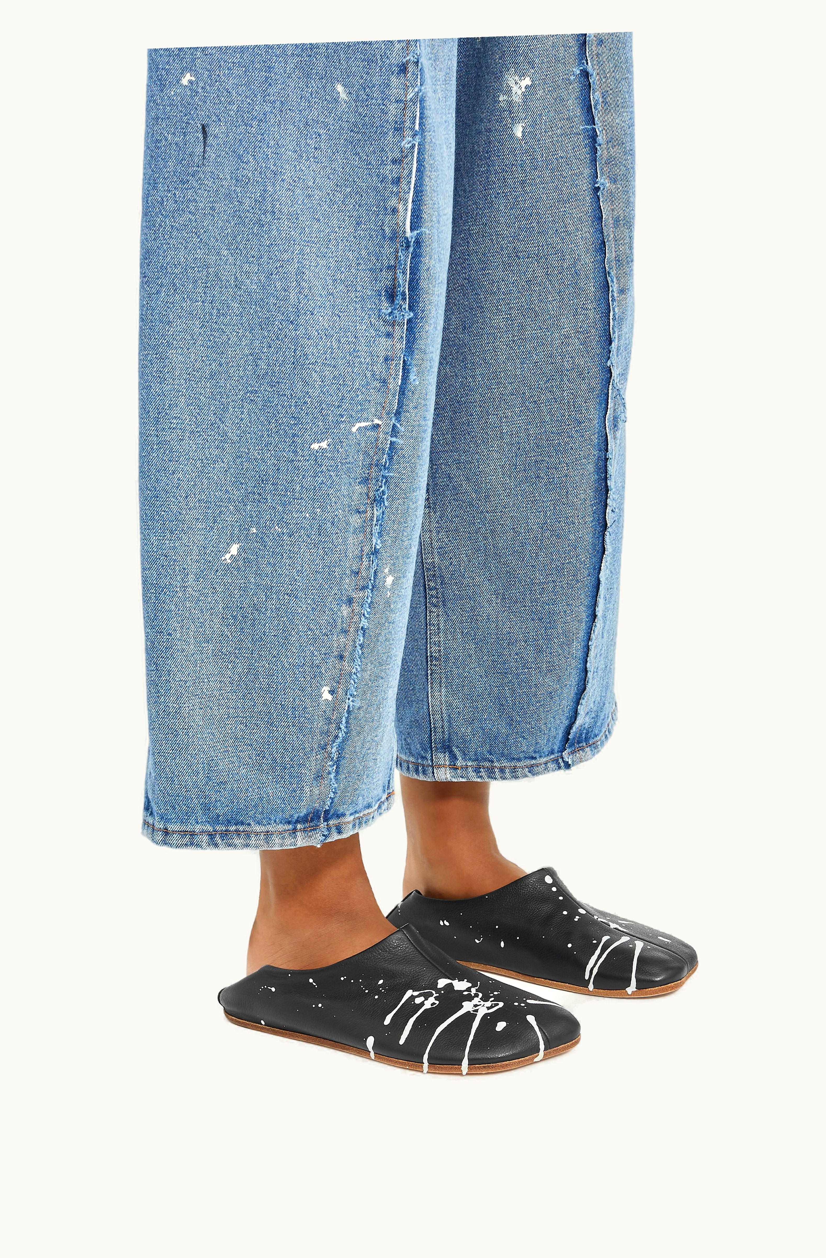 MM6 Maison Margiela MM6 Maison Margiela Anatomic Babouches Black And Bright White