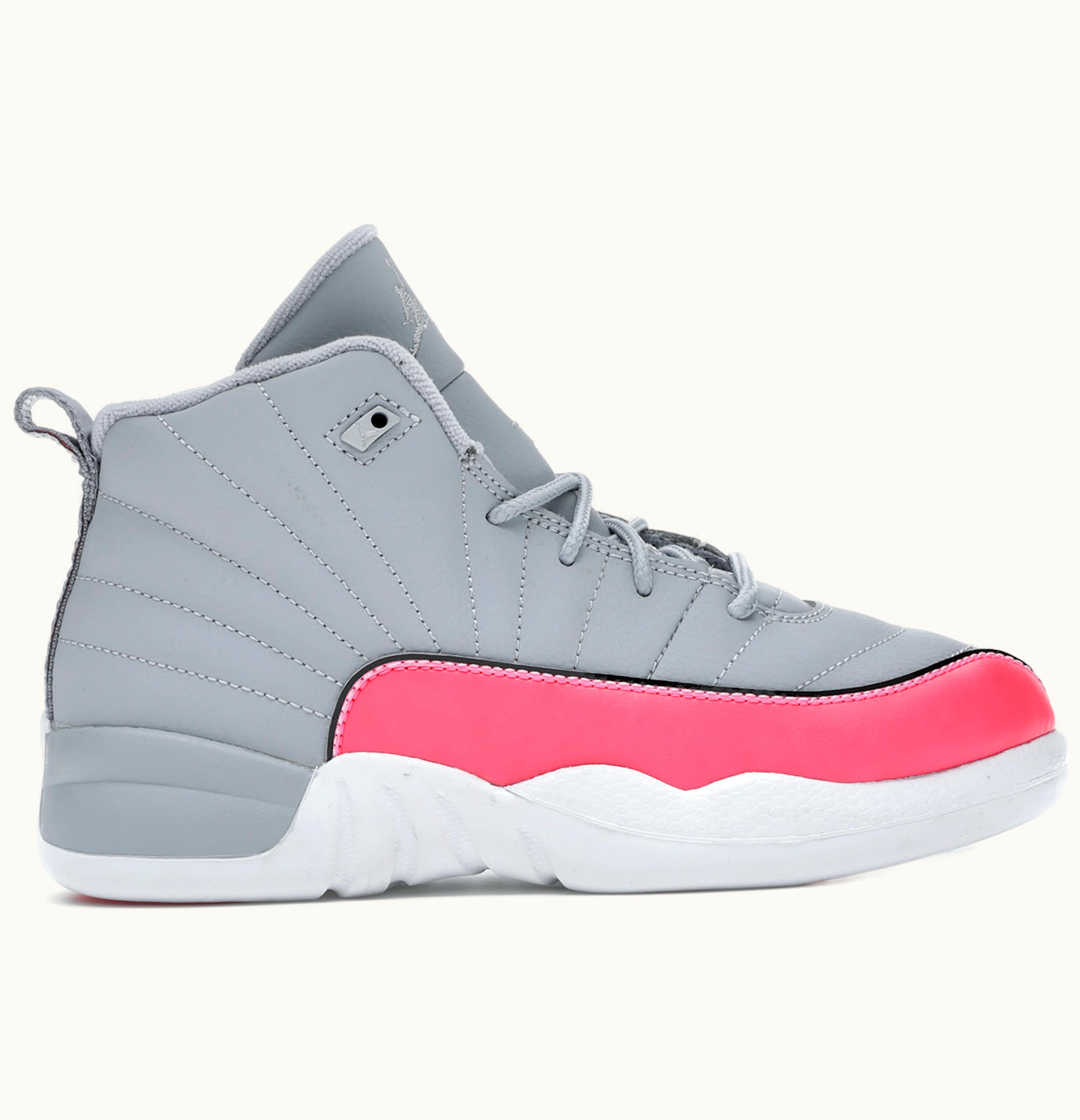 Jordan Air Jordan 12 Retro Wolf Grey Racer Pink PS