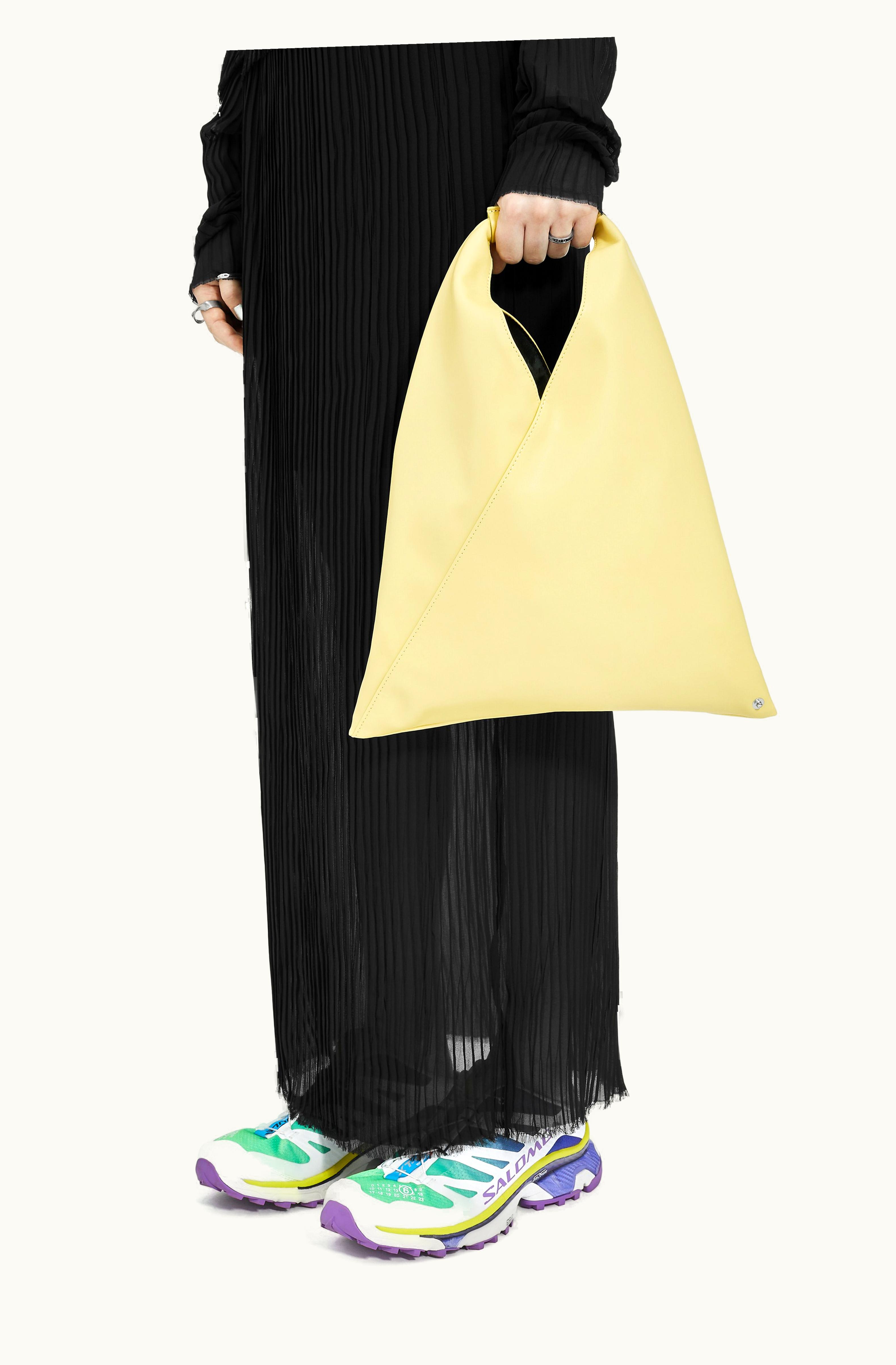 MM6 Maison Margiela MM6 Maison Margiela Small Japanese Bag In Faux Leather Light Yellow