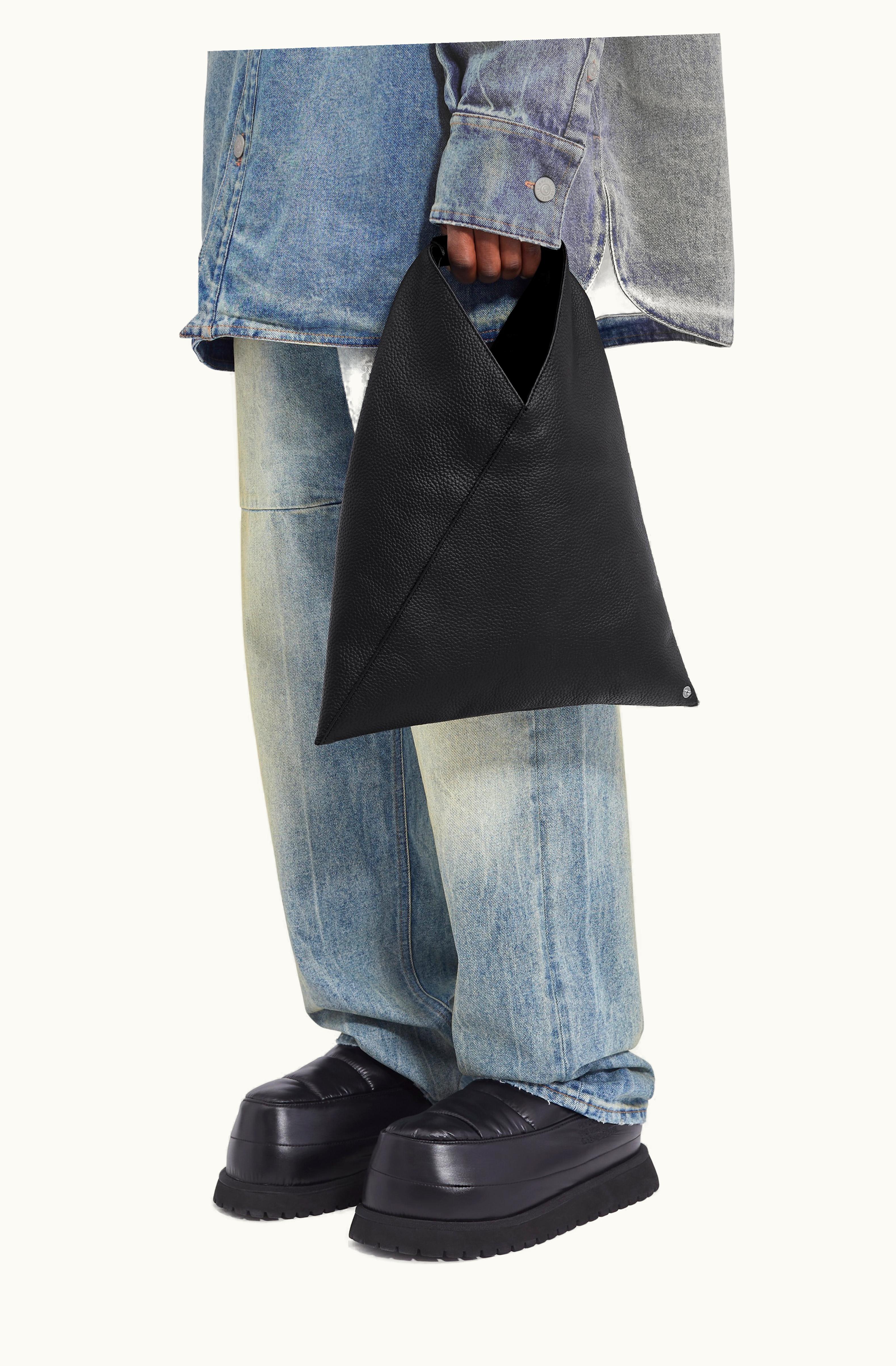 MM6 Maison Margiela MM6 Maison Margiela Japanese Bag Small Grainy Leather Black