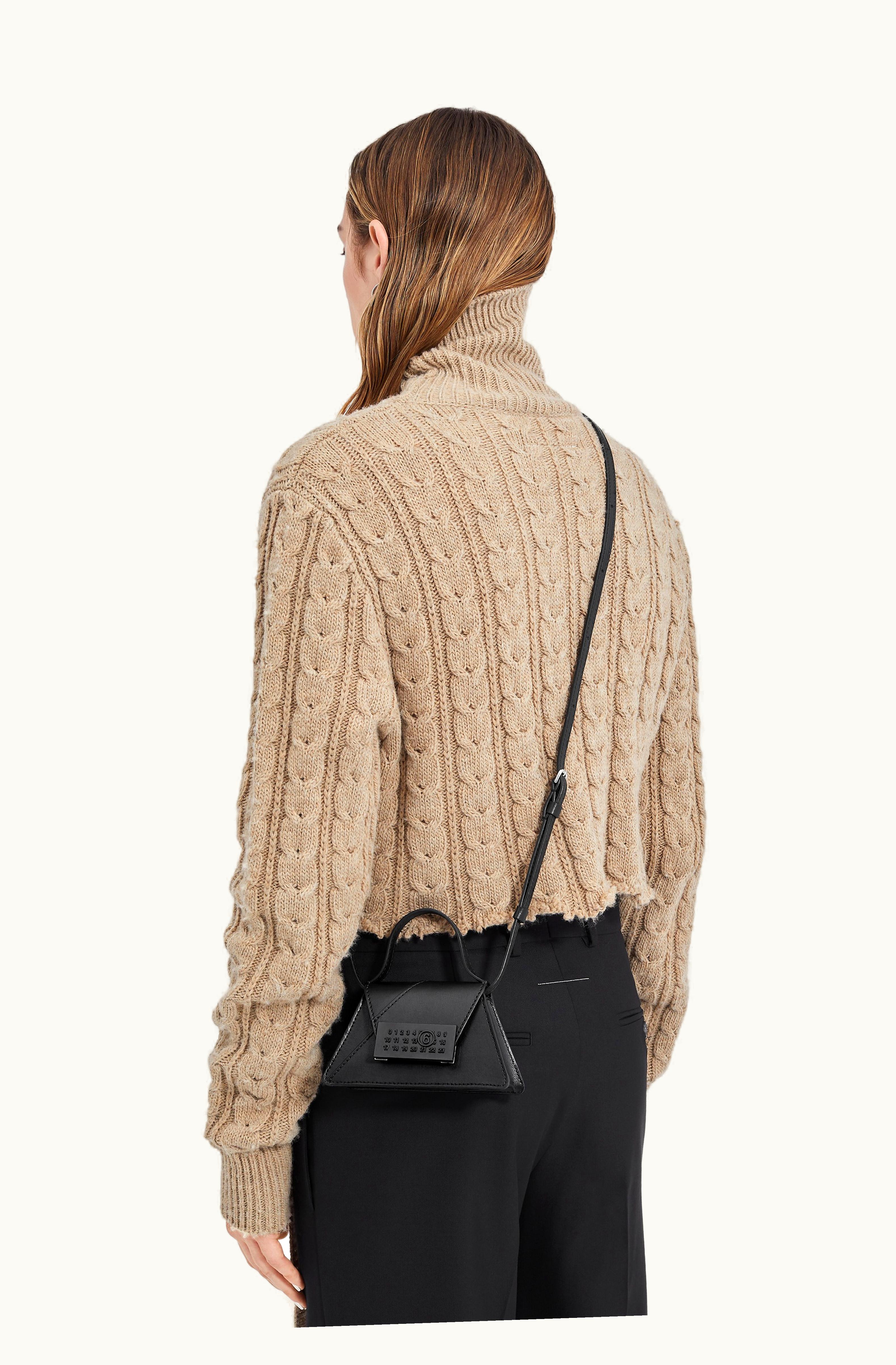 MM6 Maison Margiela MM6 Maison Margiela Women's Smooth Leather Numeric Mini Bag Black