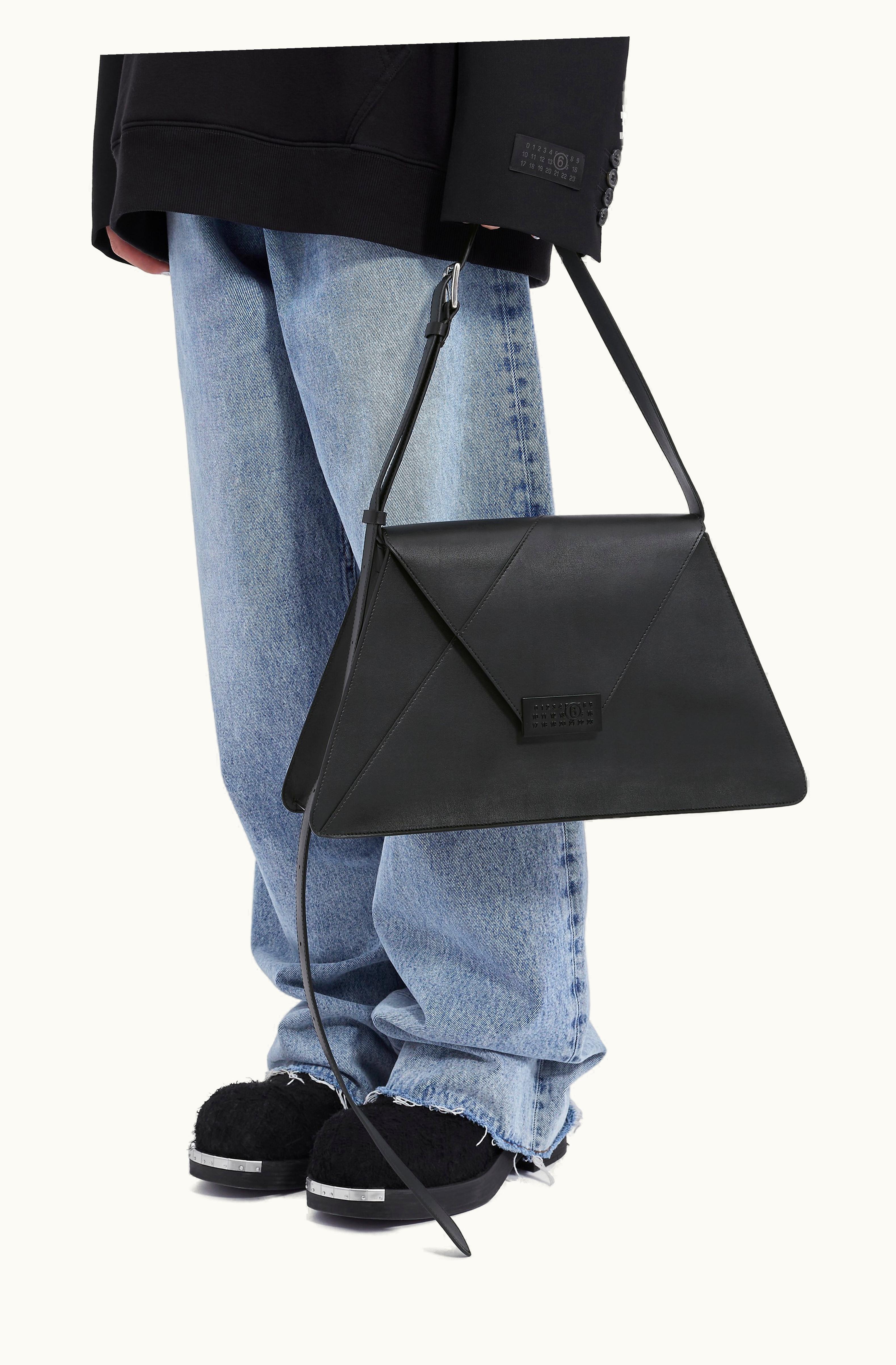 MM6 Maison Margiela MM6 Maison Margiela Women's Shoulder Leather Bag - Large Black