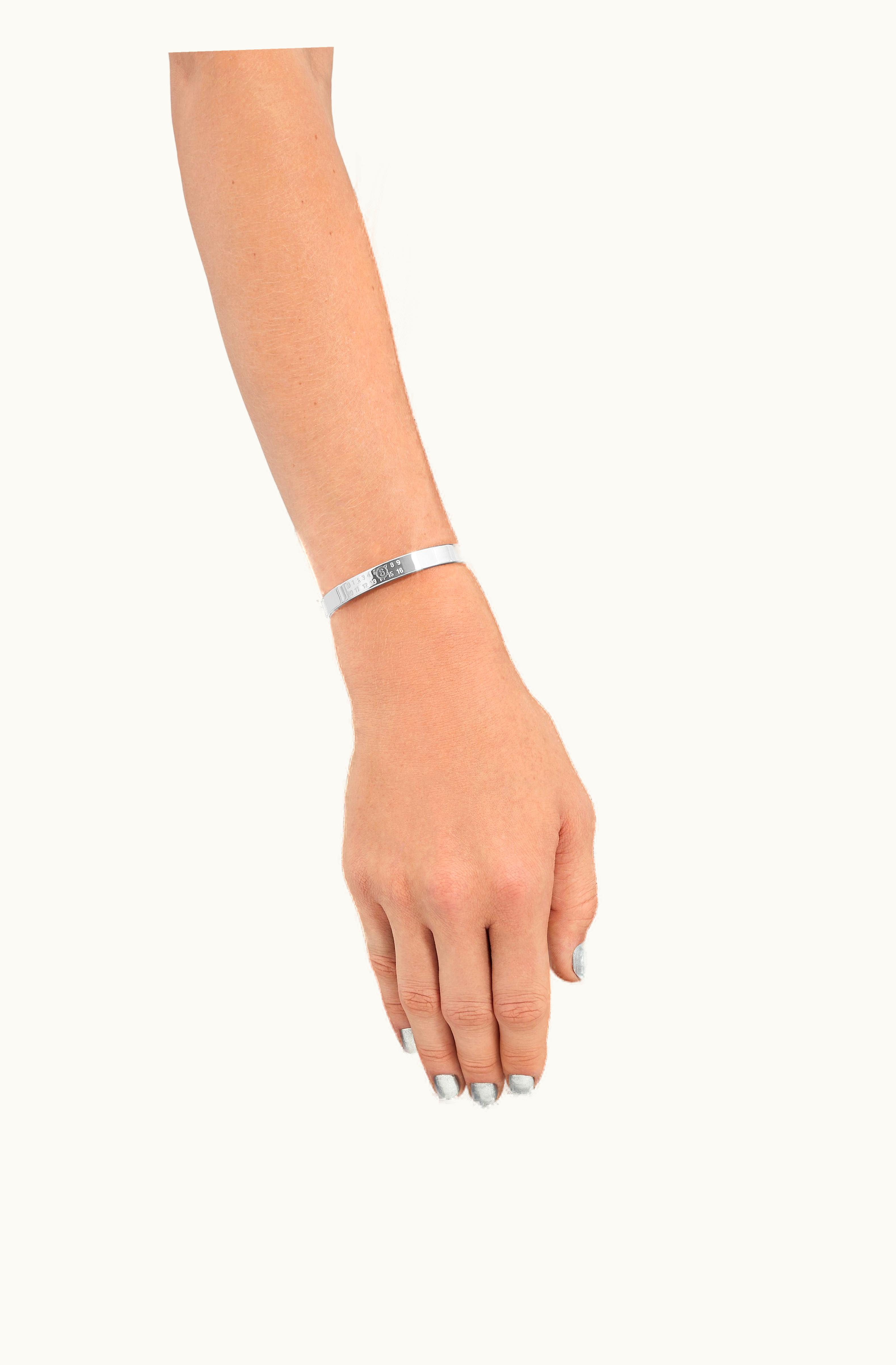 MM6 Maison Margiela MM6 Maison Margiela Minimal Logo 8mm Cuff Palladium