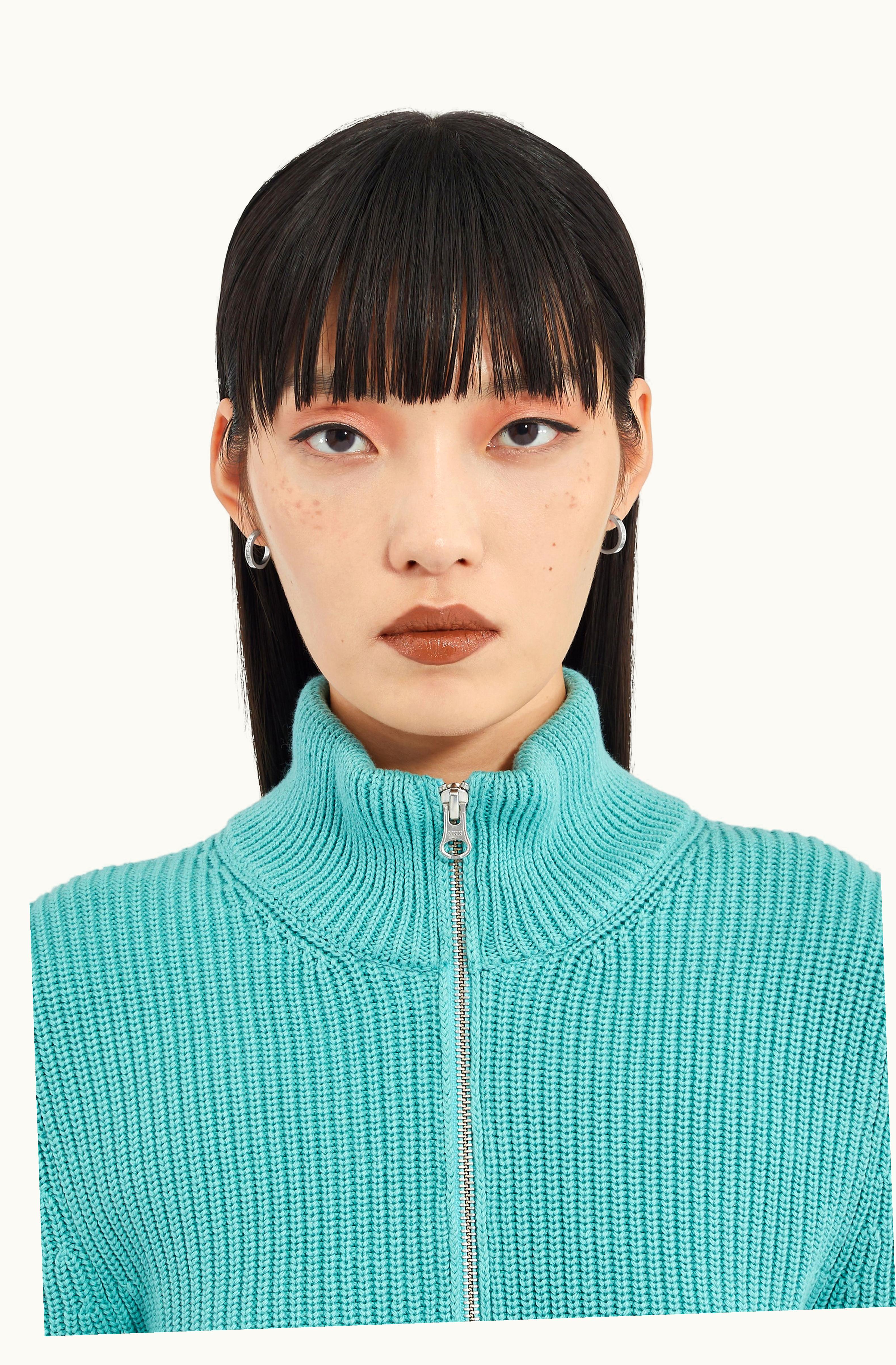 MM6 Maison Margiela MM6 Maison Margiela Numeric Minimal Signature Hoop Earrings Palladium